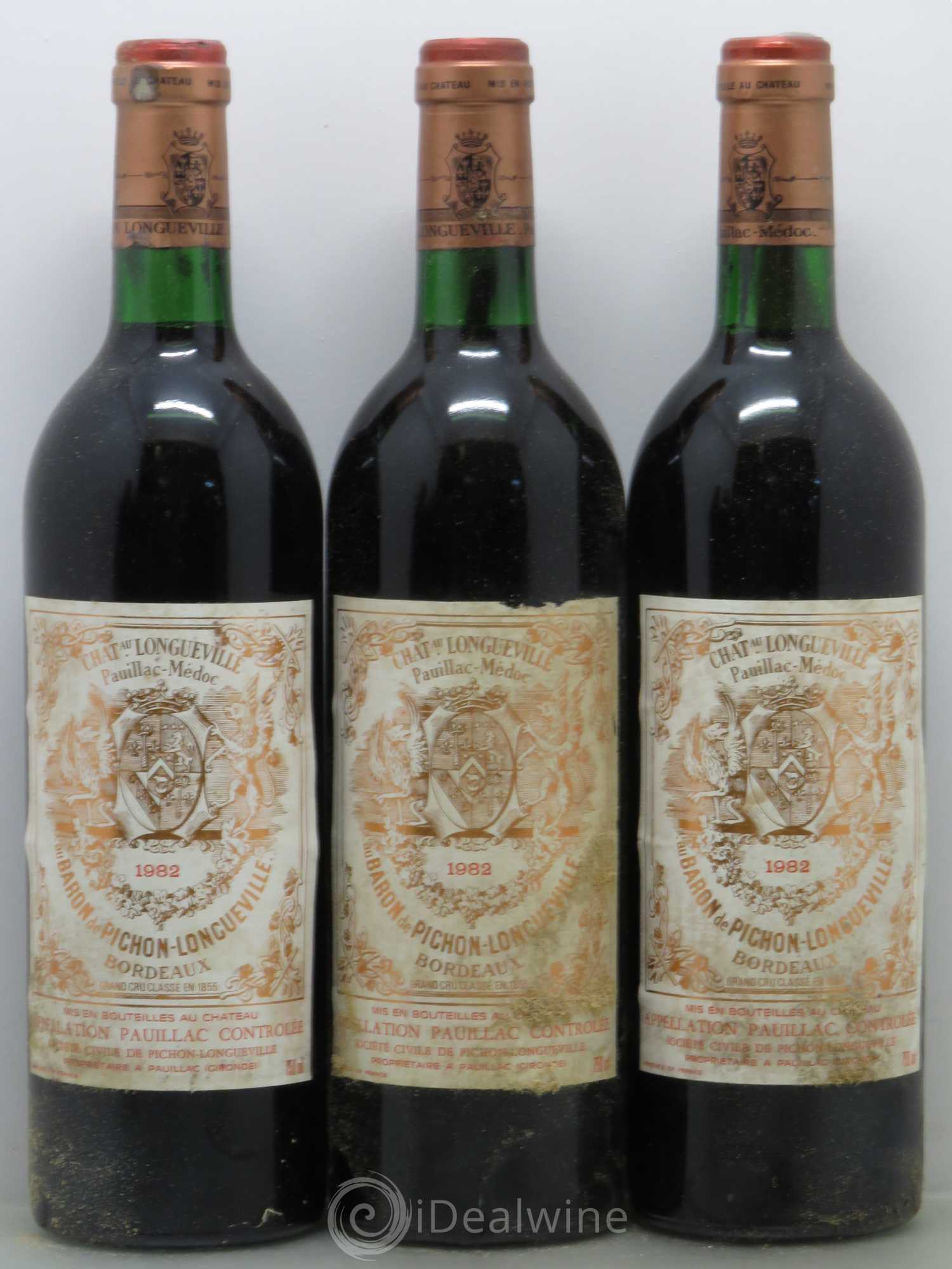 Pichon Longueville Baron 2ème Grand Cru Classé 1982 - Lot de 12 bouteilles - 2