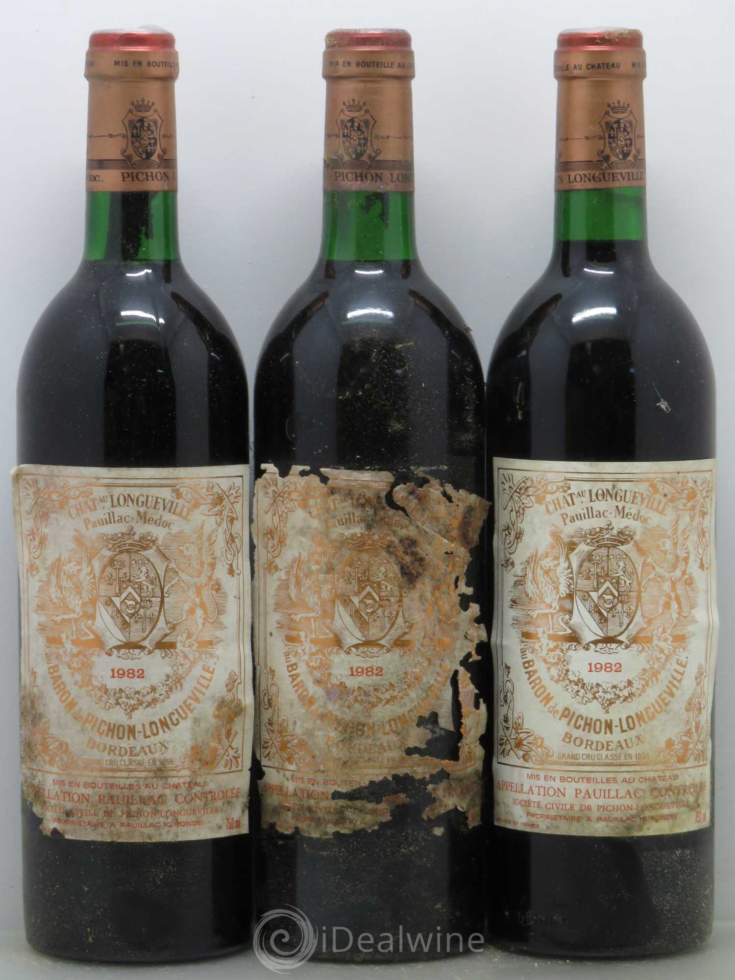 Pichon Longueville Baron 2ème Grand Cru Classé 1982 - Lot de 12 bouteilles - 4