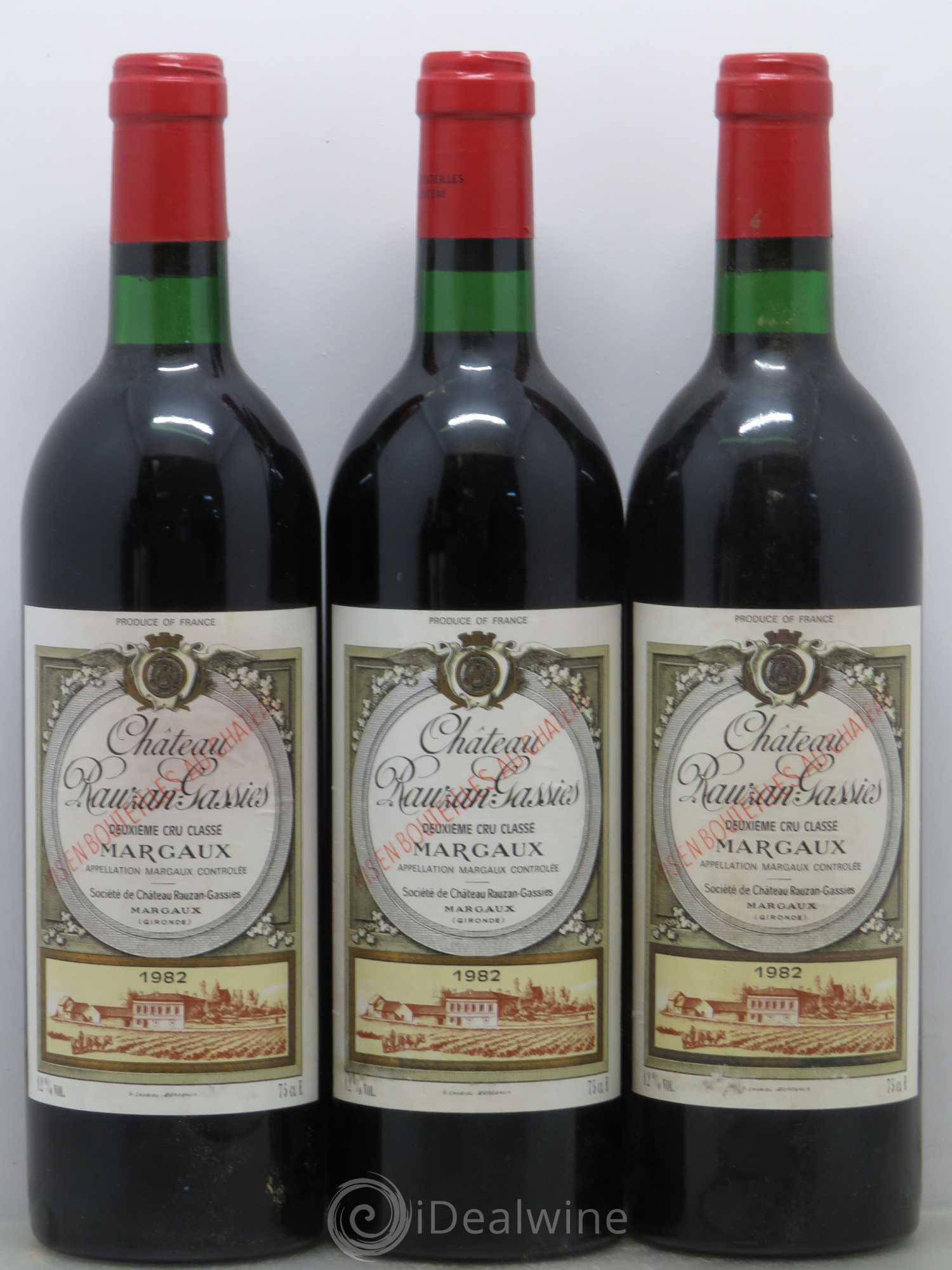 Château Rauzan-Gassies 2ème Grand Cru Classé 1982 - Lot de 12 bouteilles - 2