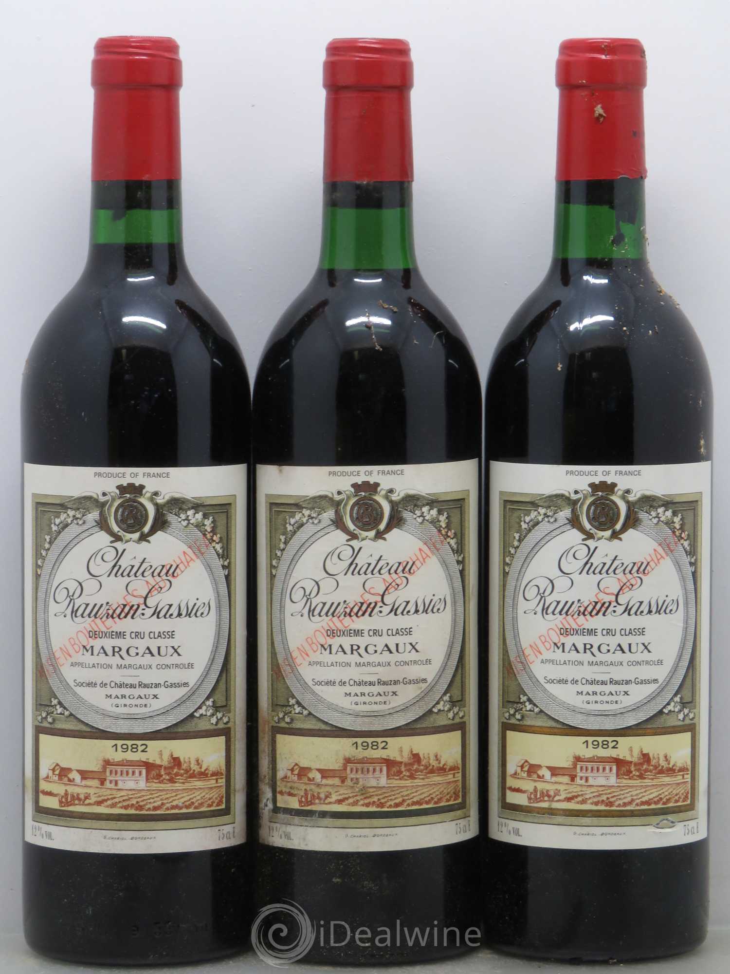Château Rauzan-Gassies 2ème Grand Cru Classé 1982 - Lot de 12 bouteilles - 4