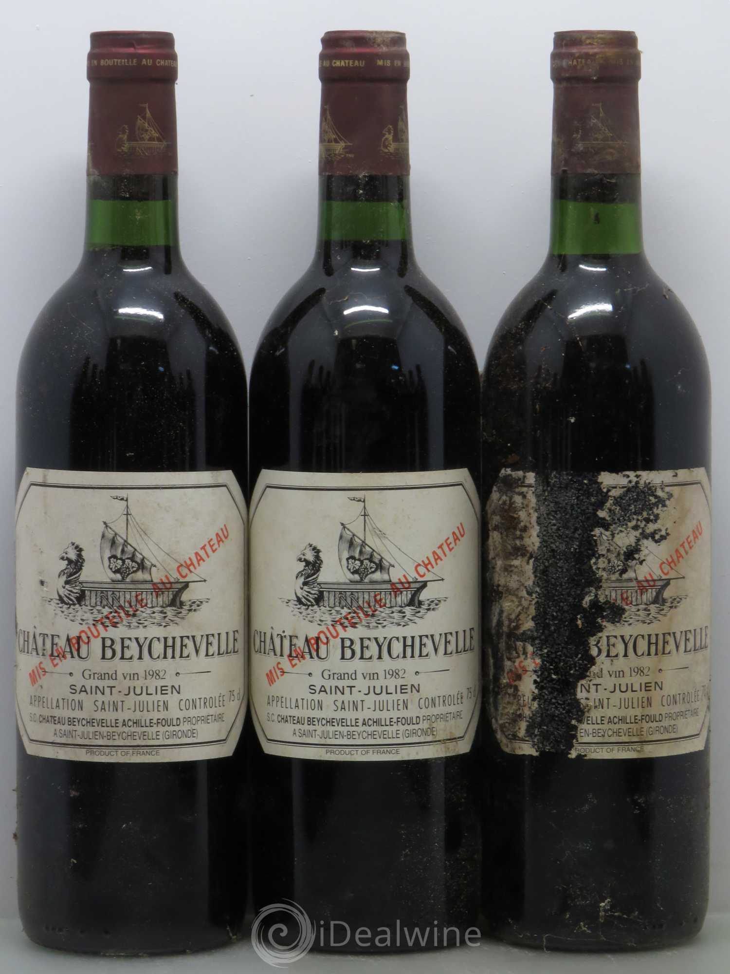 Château Beychevelle 4ème Grand Cru Classé 1982 - Lot de 12 bouteilles - 1