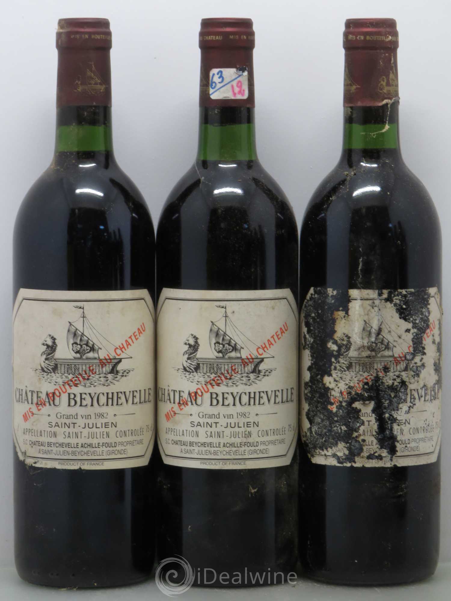 Château Beychevelle 4ème Grand Cru Classé 1982 - Lot de 12 bouteilles - 3