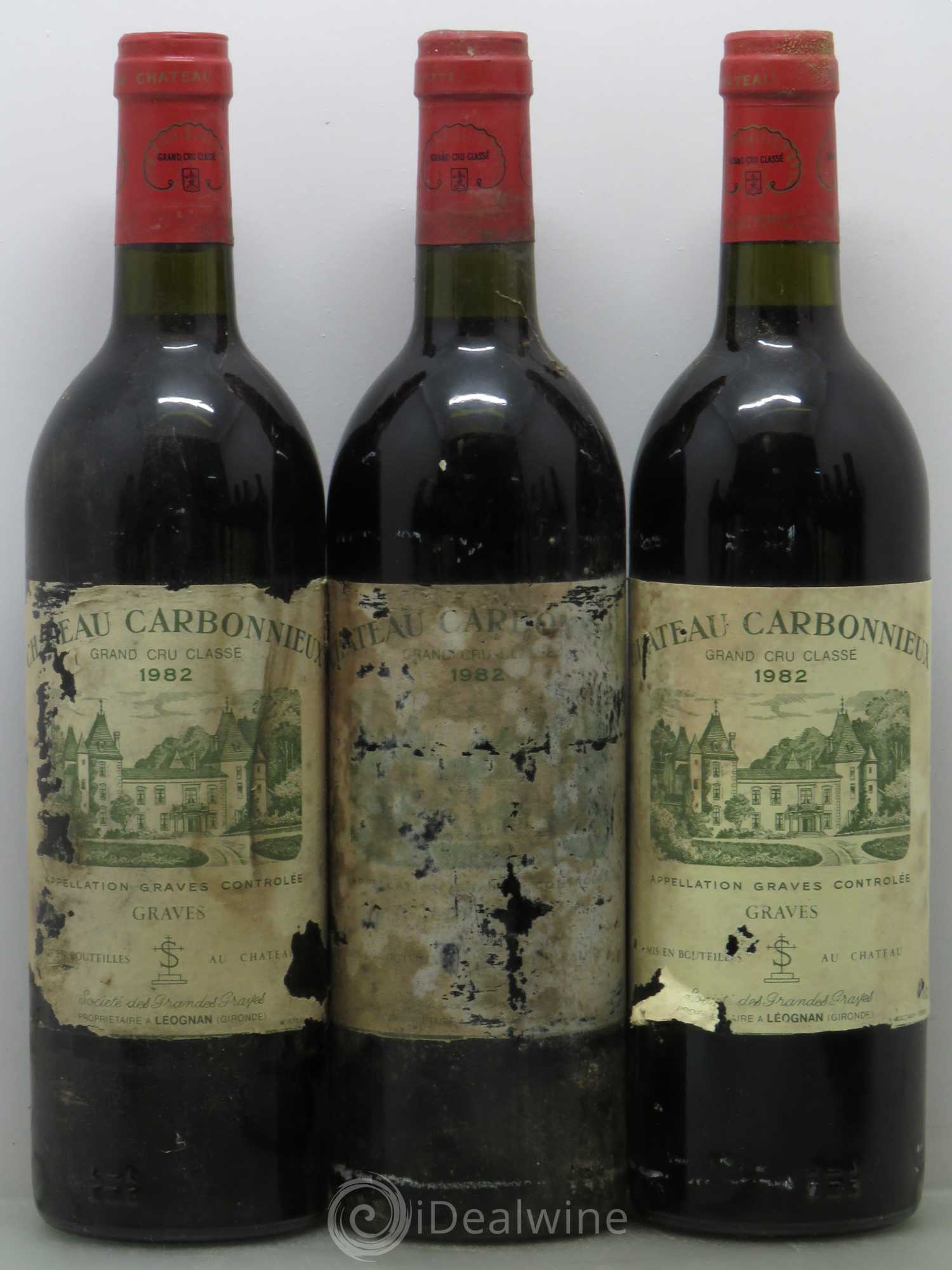 Château Carbonnieux Cru Classé de Graves 1982 - Lot de 12 bouteilles - 1