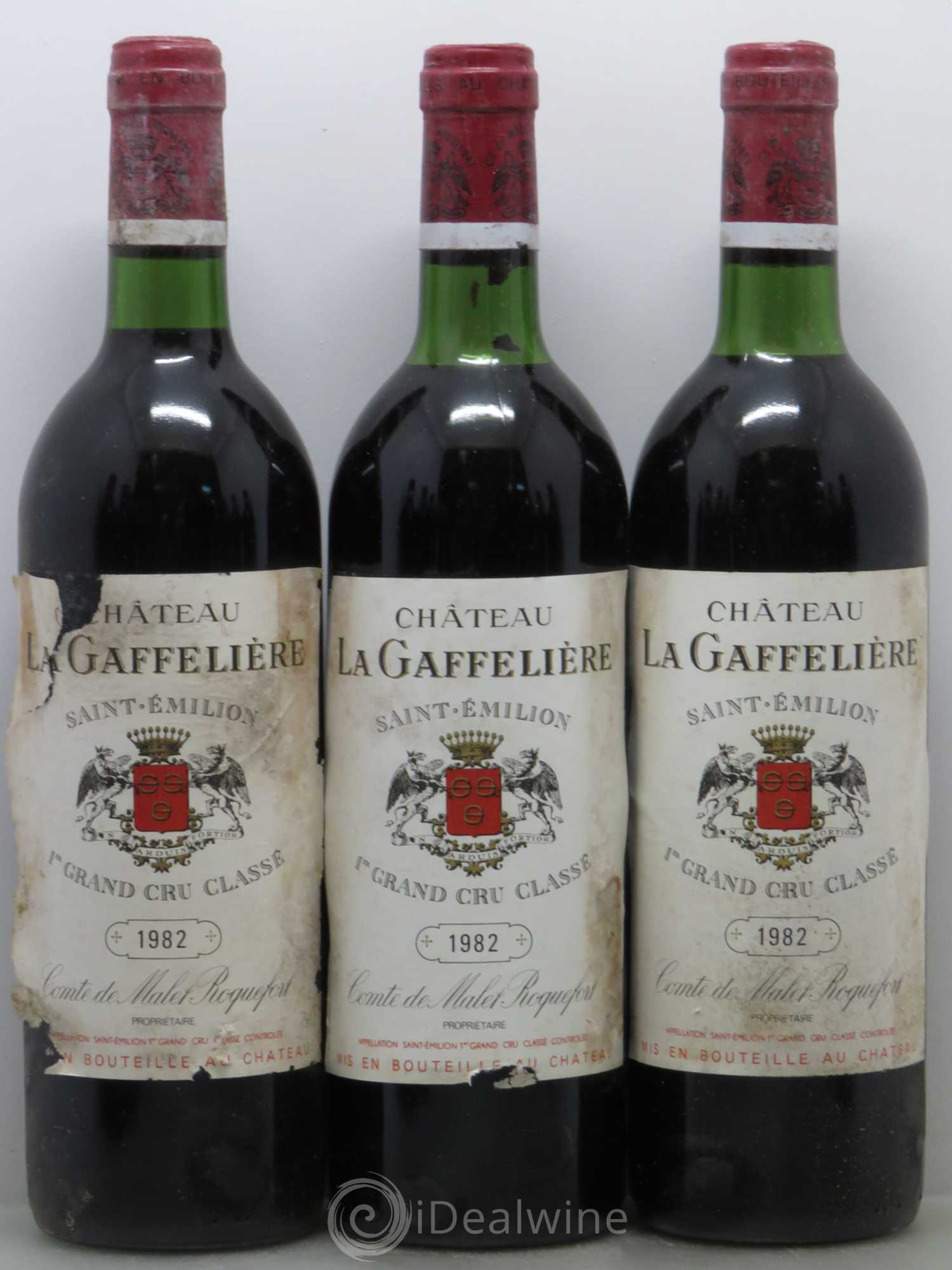 Château la Gaffelière 1er Grand Cru Classé B 1982 - Lot de 12 bouteilles - 1