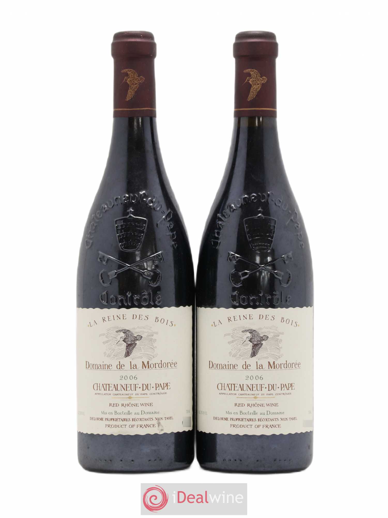 Châteauneuf-du-Pape Cuvée de la Reine des Bois La Mordorée (Domaine de) 2006 - Lot de 2 bouteilles - 0