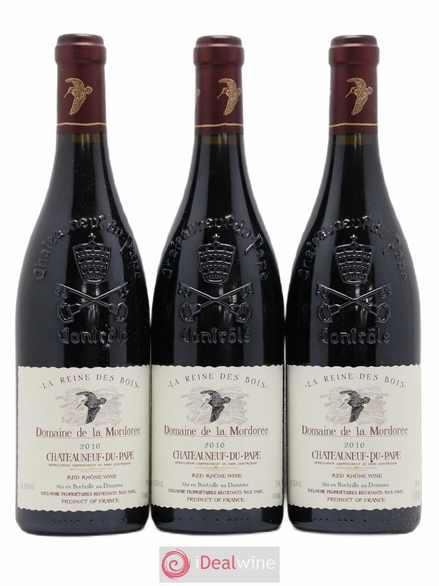 Châteauneuf-du-Pape Cuvée de la Reine des Bois La Mordorée (Domaine de) 2010 - Lot de 3 bouteilles - 0