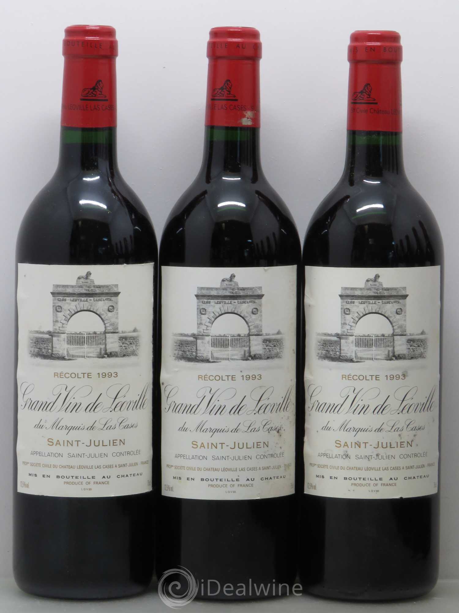 Château Léoville Las Cases 2ème Grand Cru Classé 1993 - Lot de 12 bouteilles - 2
