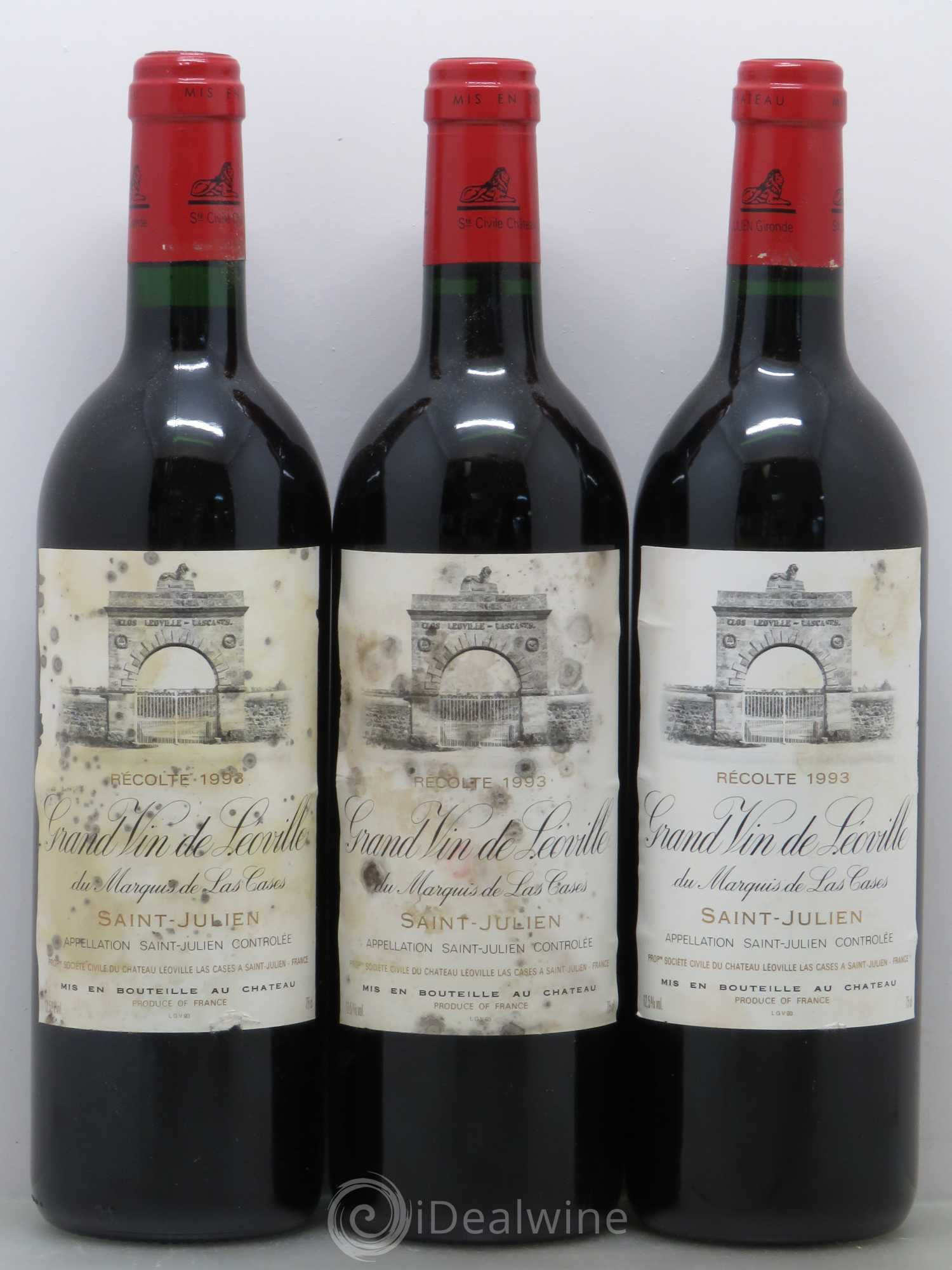 Château Léoville Las Cases 2ème Grand Cru Classé 1993 - Lot de 12 bouteilles - 4