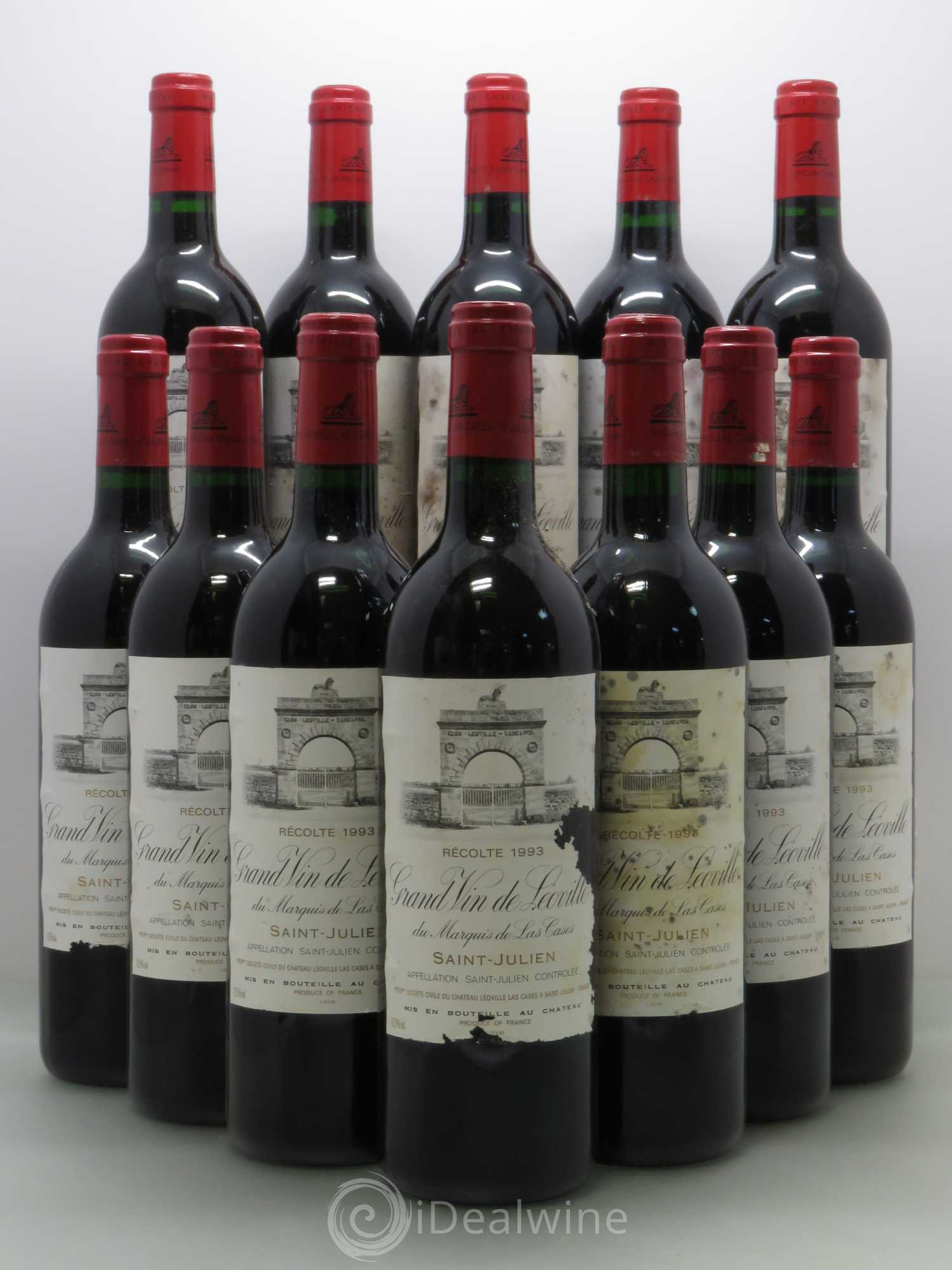 Château Léoville Las Cases 2ème Grand Cru Classé 1993 - Lot de 12 bouteilles - 0