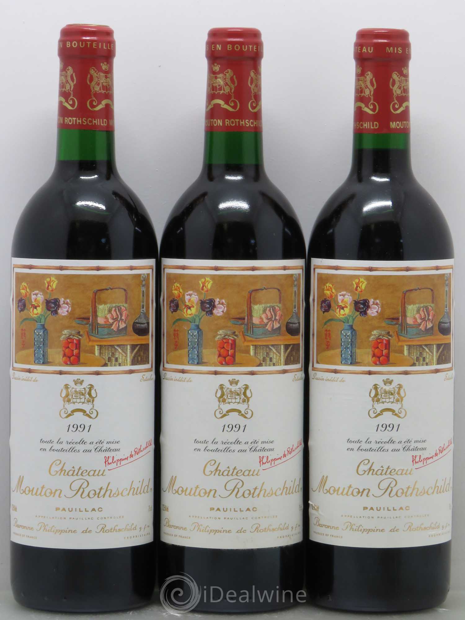 Château Mouton Rothschild 1er Grand Cru Classé 1991 - Lot de 12 bouteilles - 3