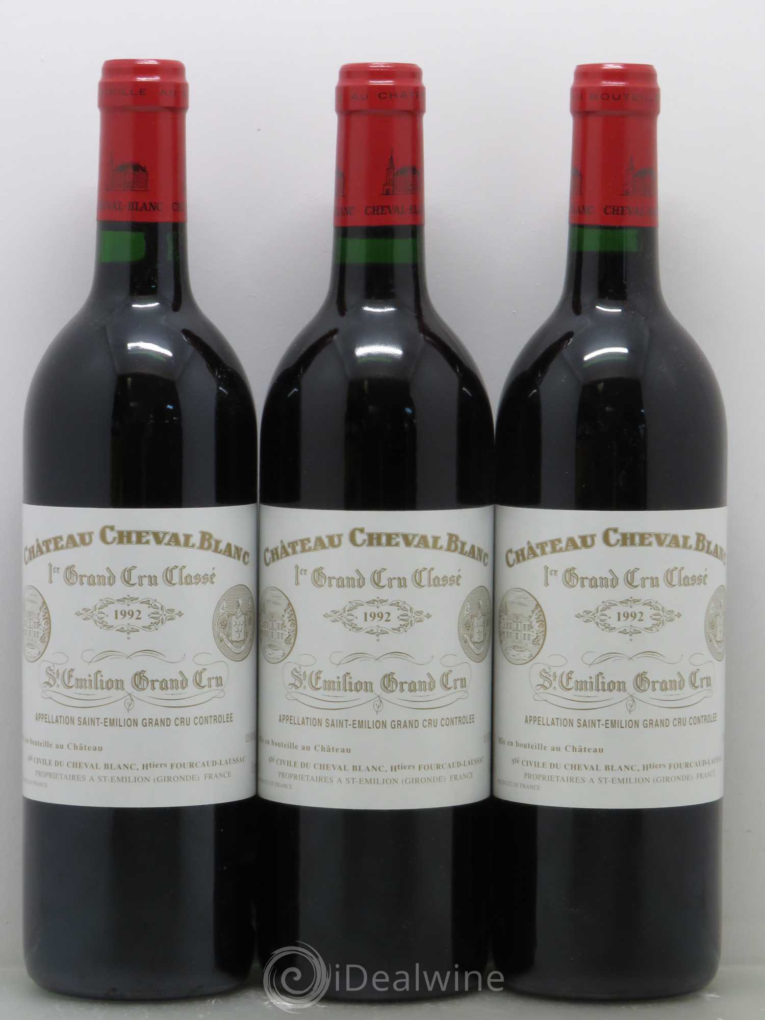Château Cheval Blanc 1er Grand Cru Classé A 1992 - Lot de 12 bouteilles - 1