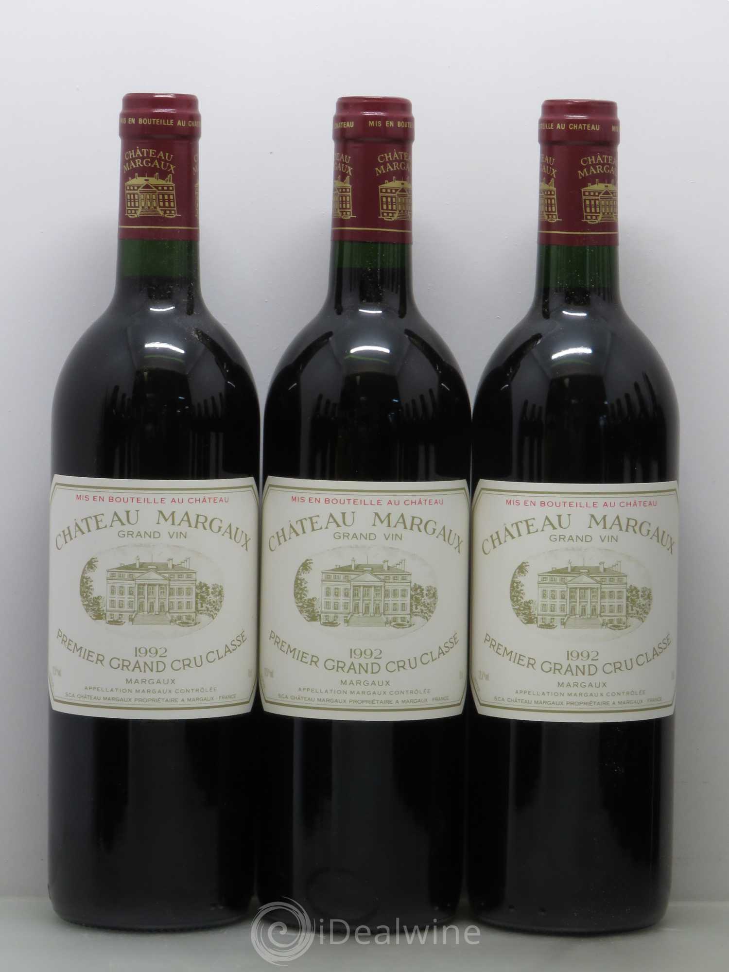 Château Margaux 1er Grand Cru Classé 1992 - Lot de 12 bouteilles - 1