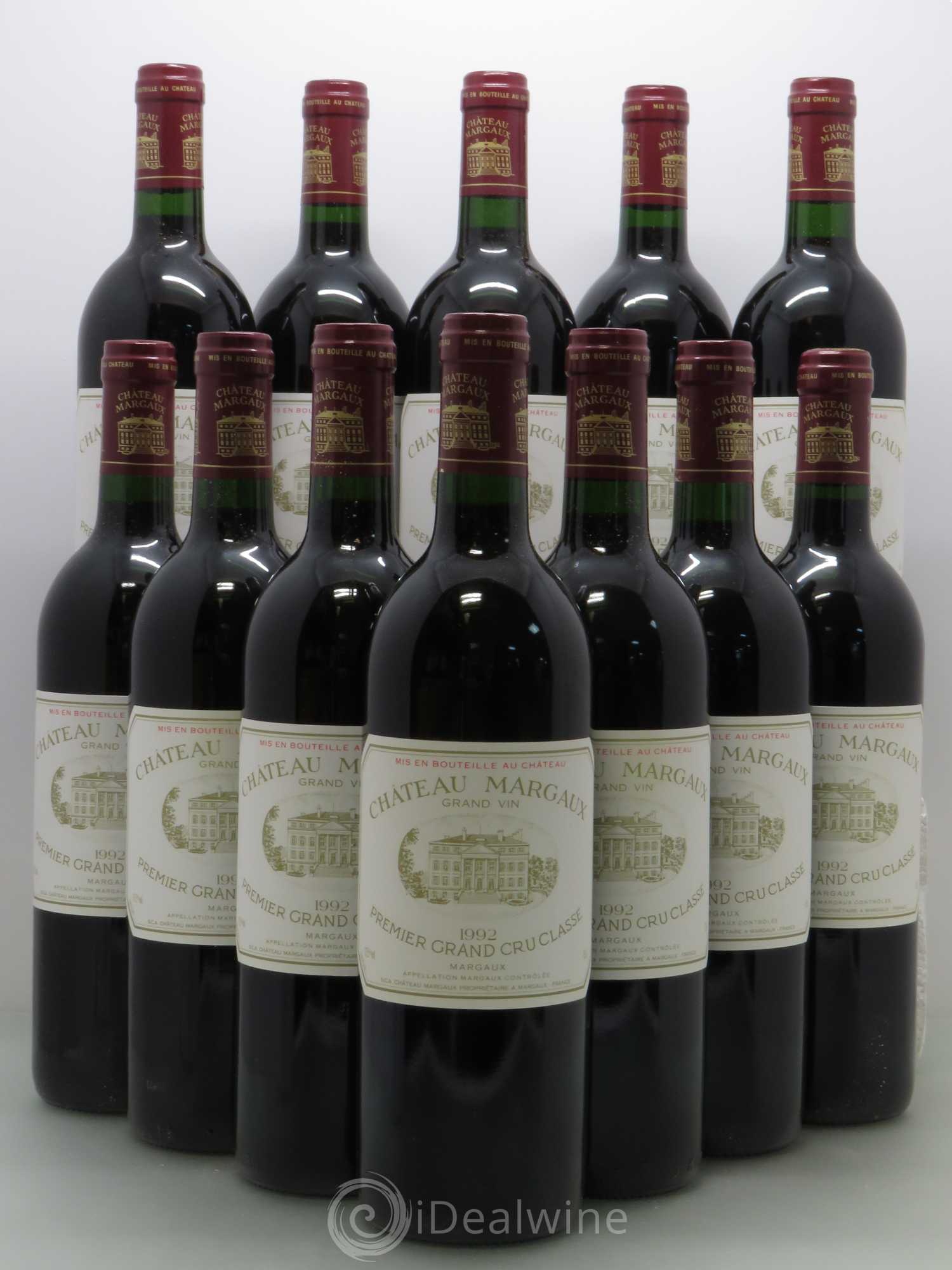 Château Margaux 1er Grand Cru Classé 1992 - Lot de 12 bouteilles - 0