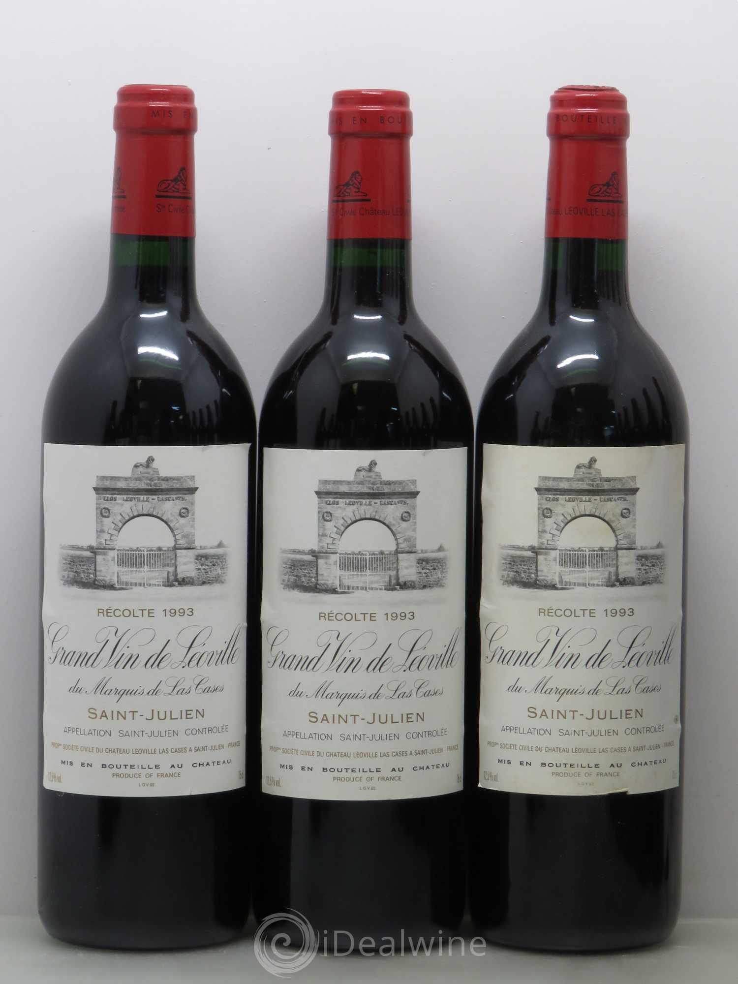 Château Léoville Las Cases 2ème Grand Cru Classé 1993 - Lot de 12 bouteilles - 1