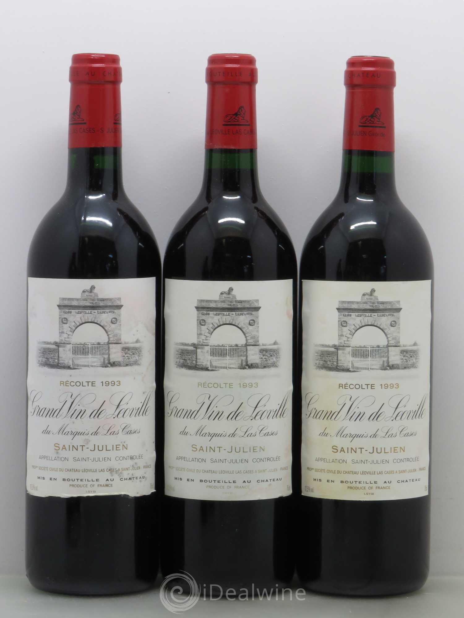 Château Léoville Las Cases 2ème Grand Cru Classé 1993 - Lot de 12 bouteilles - 4