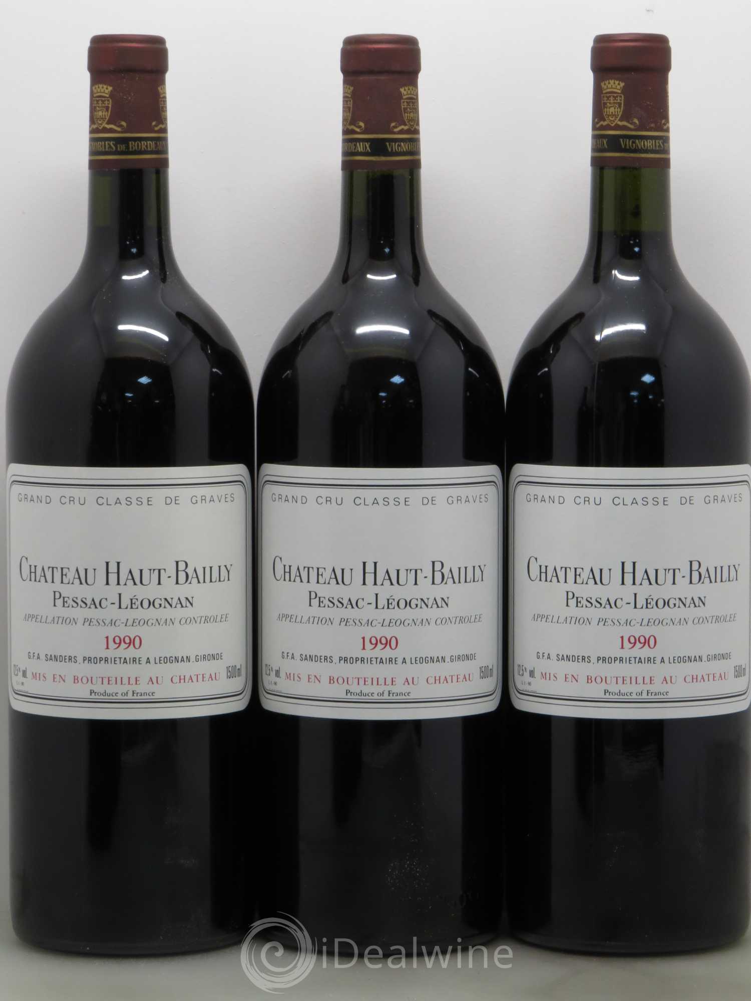 Château Haut-Bailly Cru Classé de Graves 1990 - Lot de 6 magnums - 1