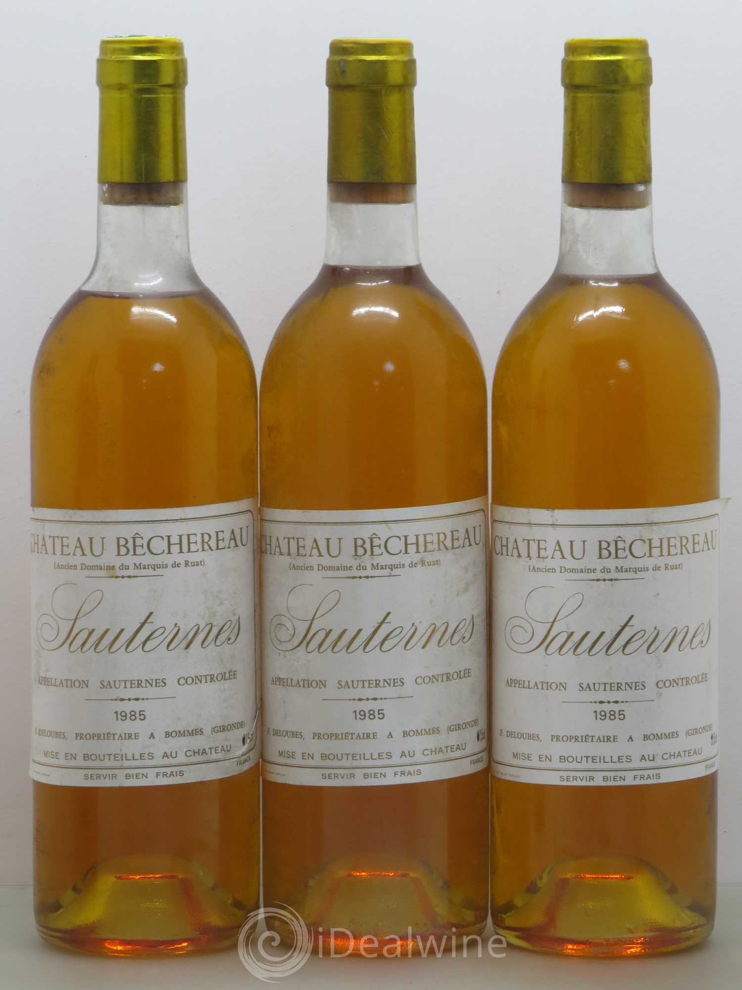 Sauternes Château Bechereau (sans prix de réserve) 1985 - Lotto di 12 bottiglie - 1