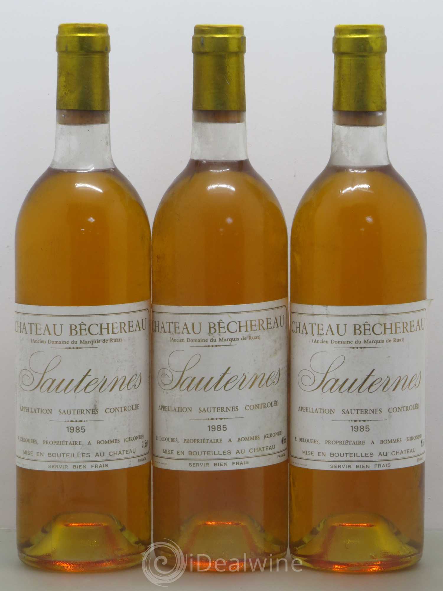 Sauternes Château Bechereau (sans prix de réserve) 1985 - Lotto di 12 bottiglie - 3