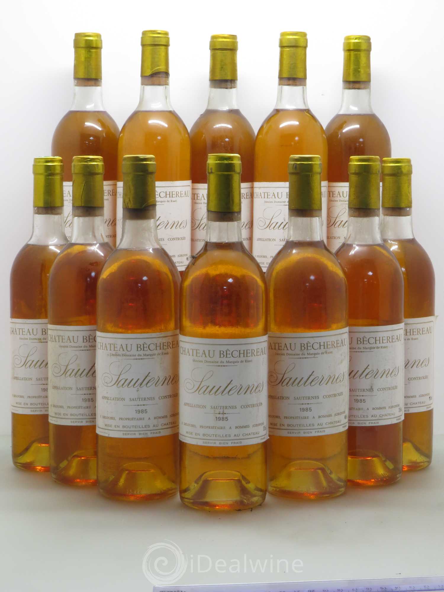 Sauternes Château Bechereau (sans prix de réserve) 1985 - Lotto di 12 bottiglie - 0