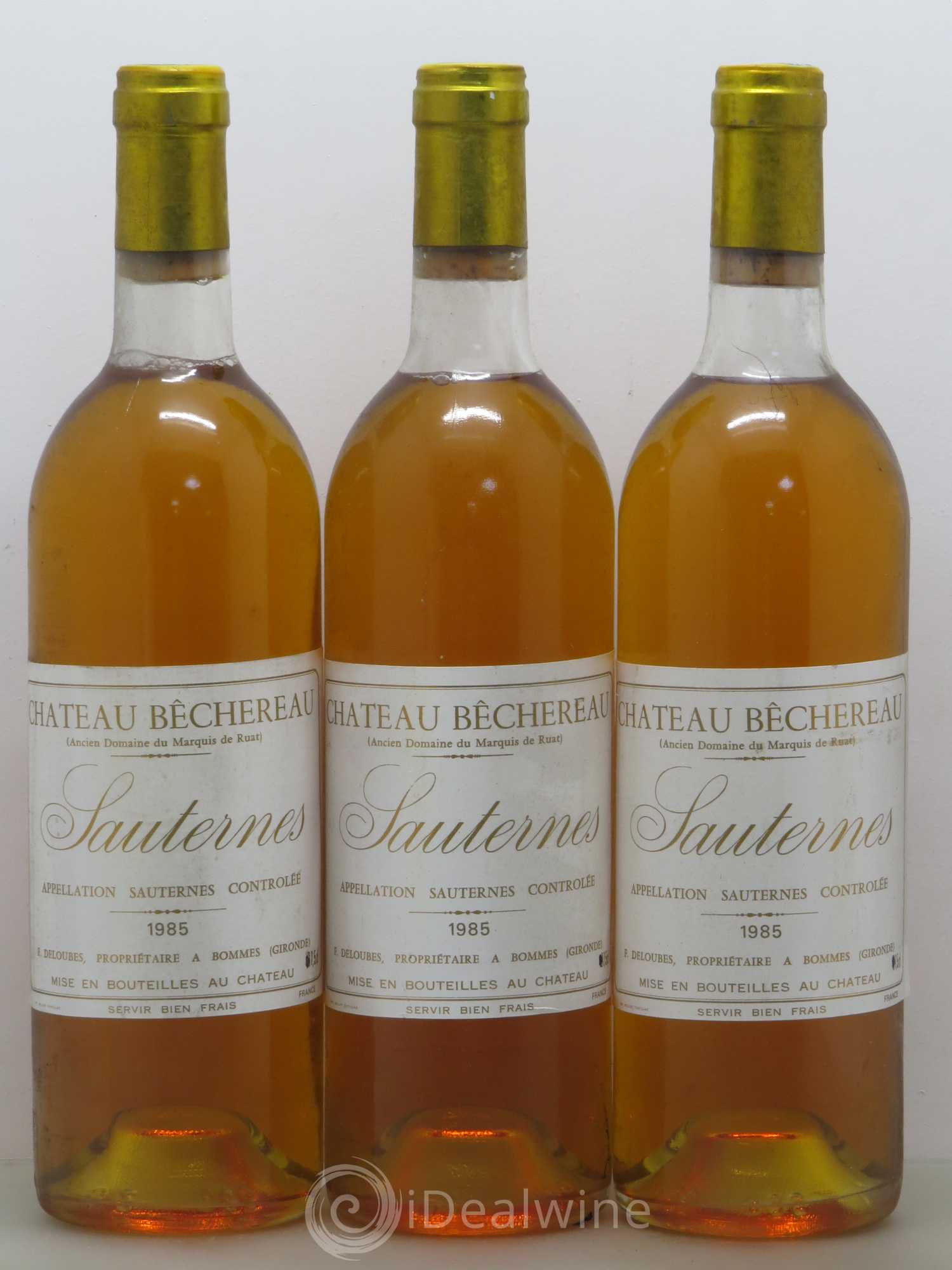 Sauternes Château Bechereau (sans prix de réserve) 1985 - Lot de 6 bouteilles - 2