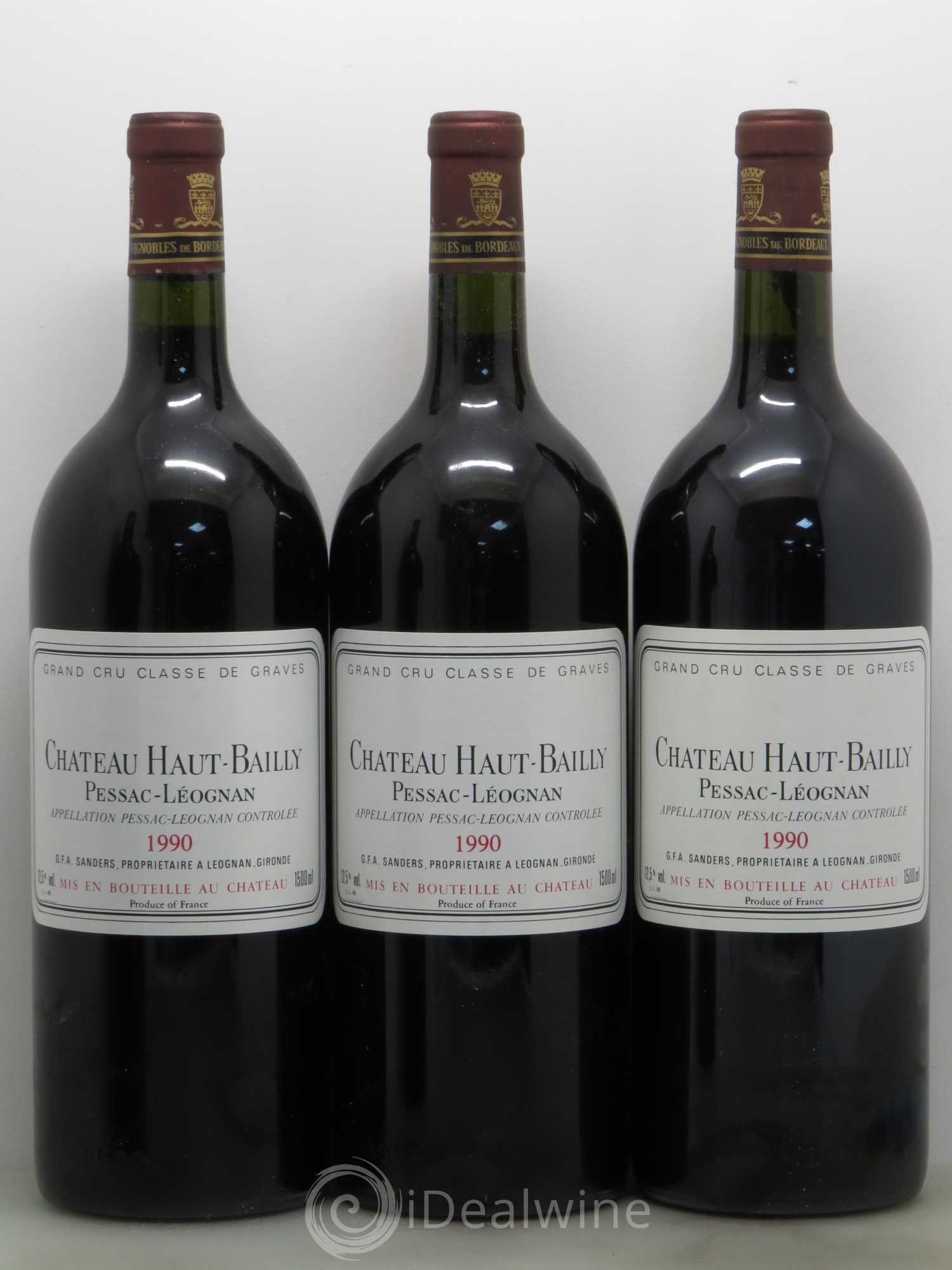 Château Haut-Bailly Cru Classé de Graves 1990 - Lot de 6 magnums - 1