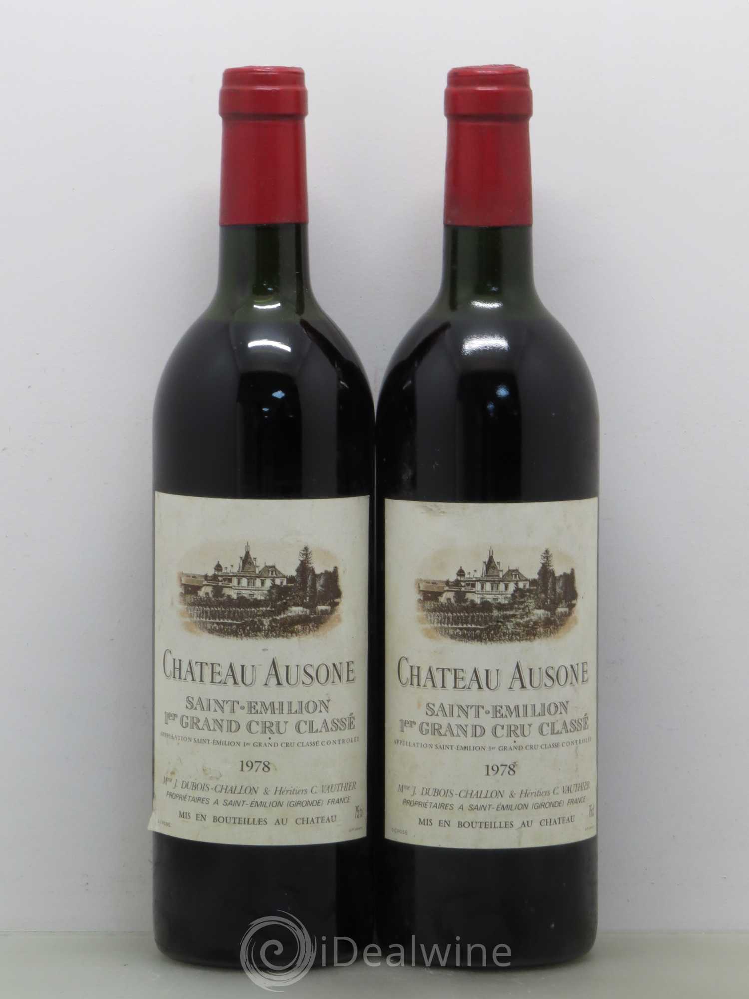 Château Ausone 1er Grand Cru Classé A 1978 - Lot de 2 bouteilles - 0