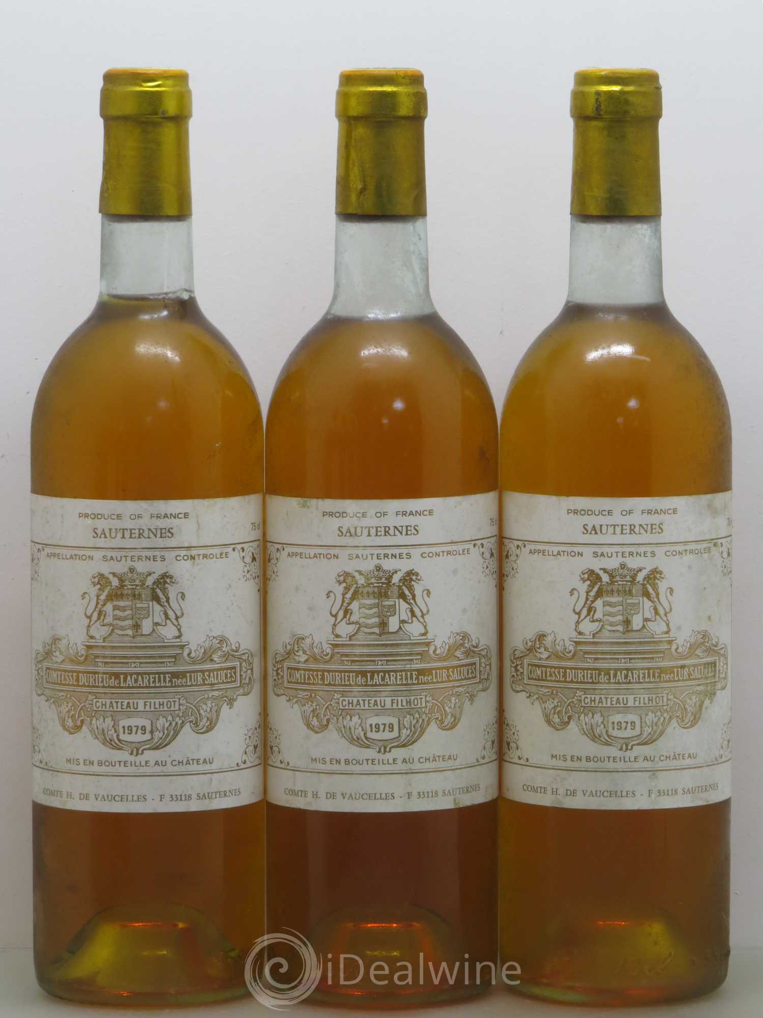 Château Filhot 2ème Grand Cru Classé 1979 - Lotto di 6 bottiglie - 1