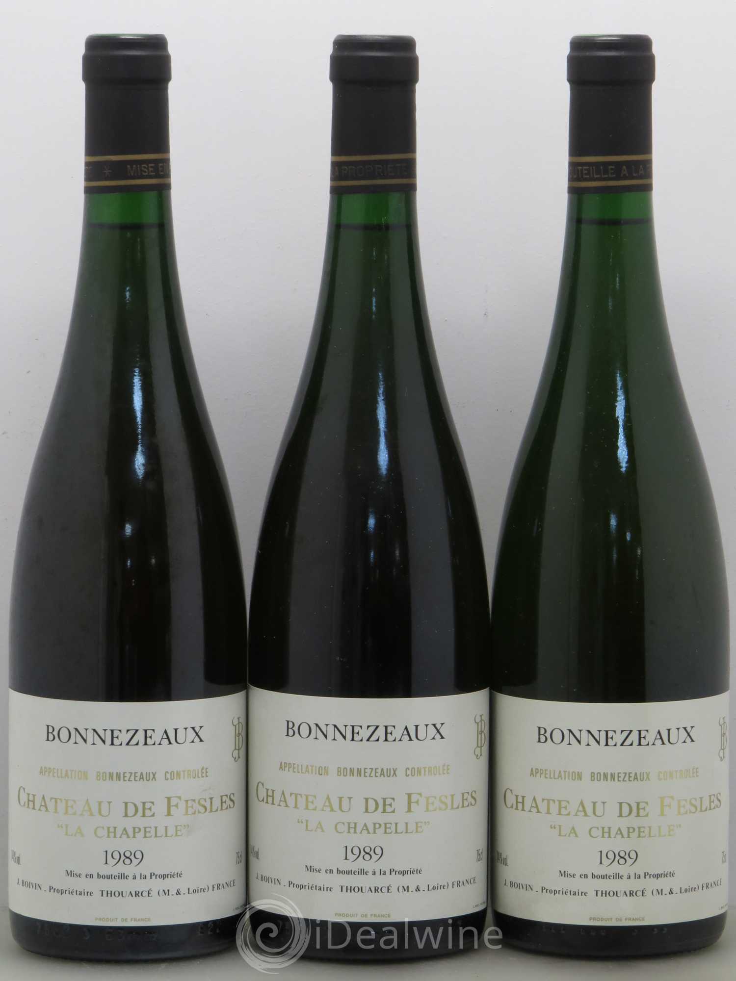 Bonnezeaux La Chapelle Château de Fesles 1989 - Lotto di 6 bottiglie - 1