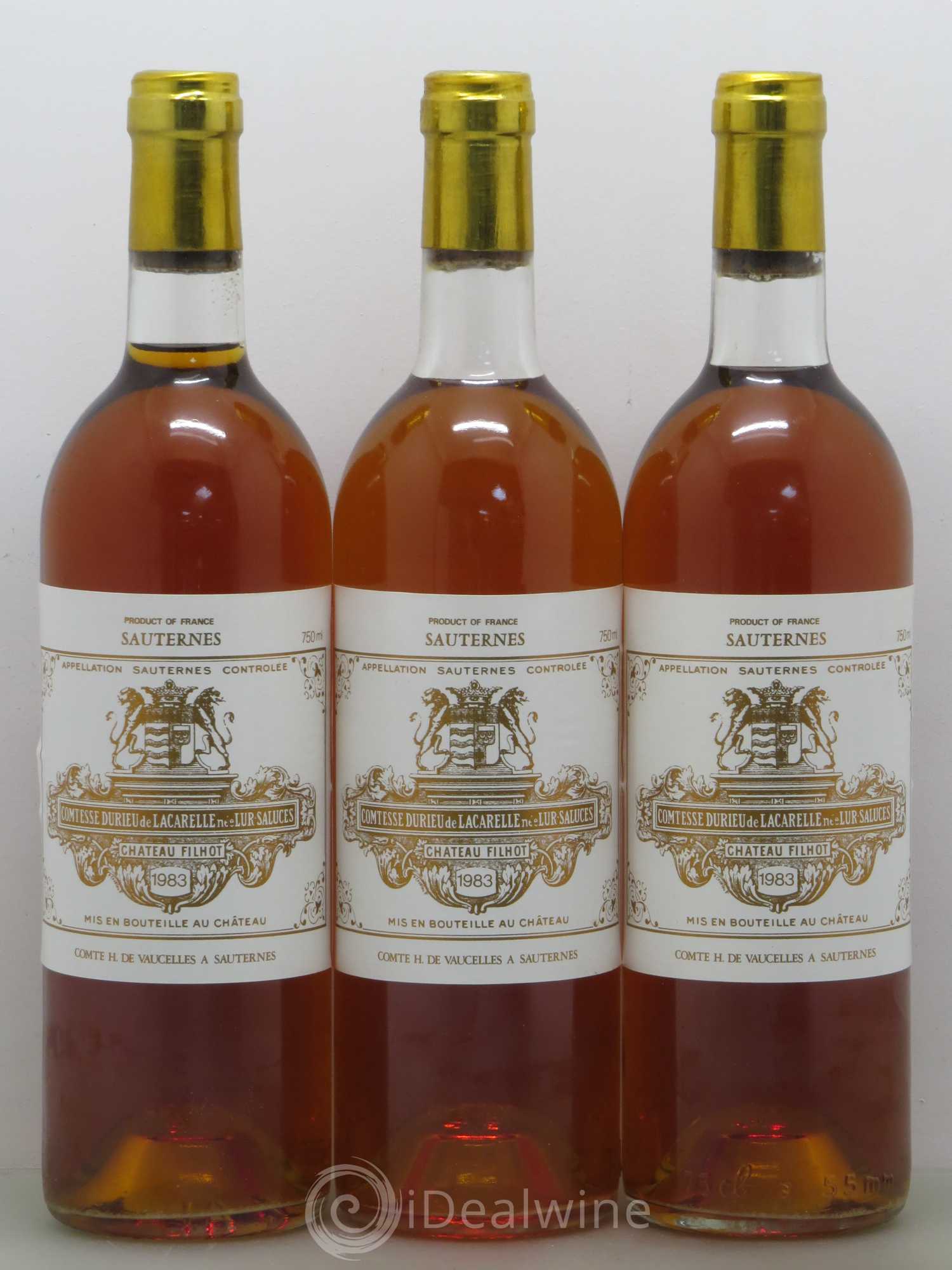 Château Filhot 2ème Grand Cru Classé 1983 - Lotto di 12 bottiglie - 3