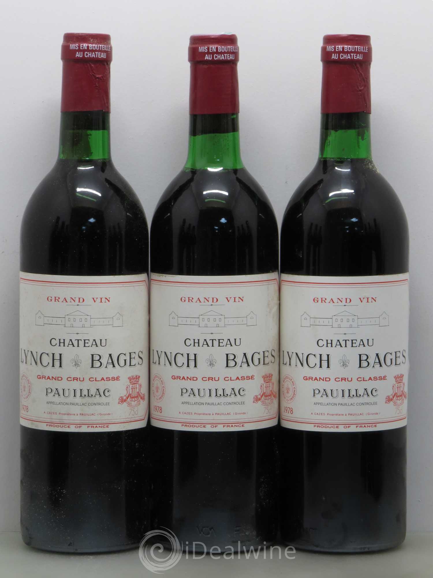 Château Lynch Bages 5ème Grand Cru Classé 1978 - Lot de 12 bouteilles - 2