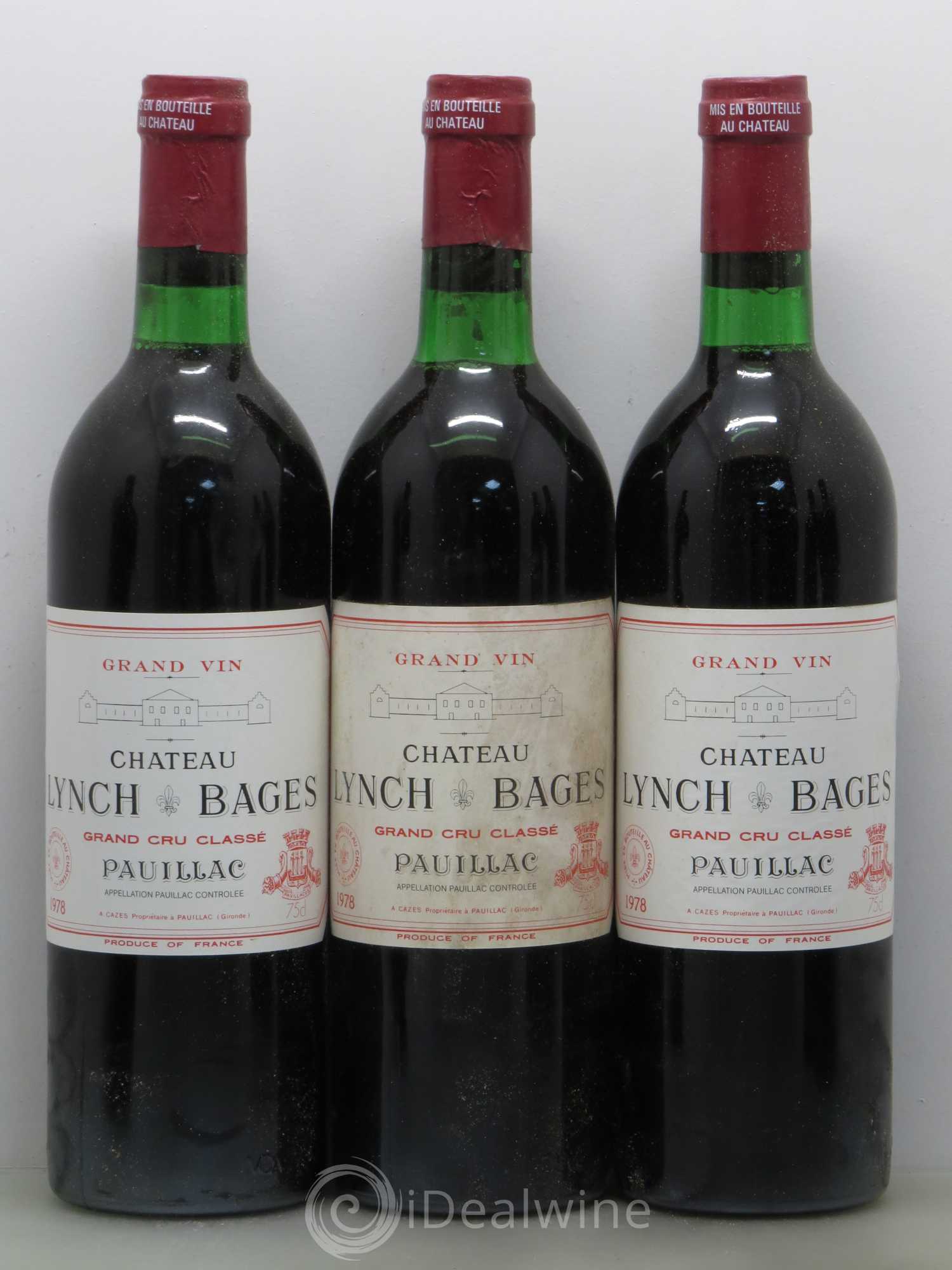 Château Lynch Bages 5ème Grand Cru Classé 1978 - Lot de 12 bouteilles - 3