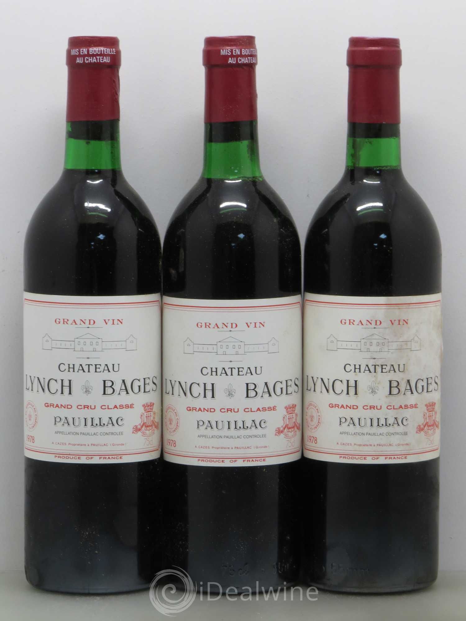 Château Lynch Bages 5ème Grand Cru Classé 1978 - Lot de 12 bouteilles - 4