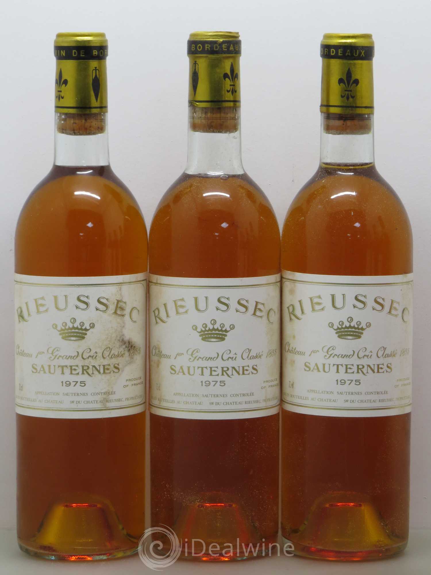 Château Rieussec 1er Grand Cru Classé 1975 - Lotto di 12 bottiglie - 1