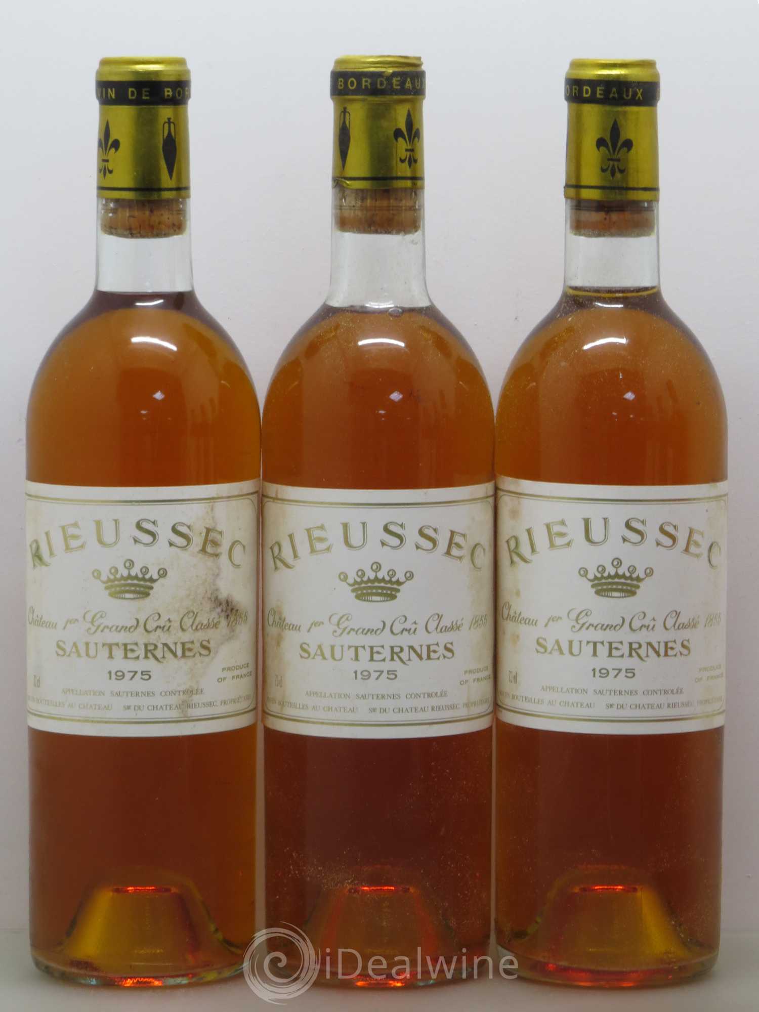 Château Rieussec 1er Grand Cru Classé 1975 - Lotto di 12 bottiglie - 2
