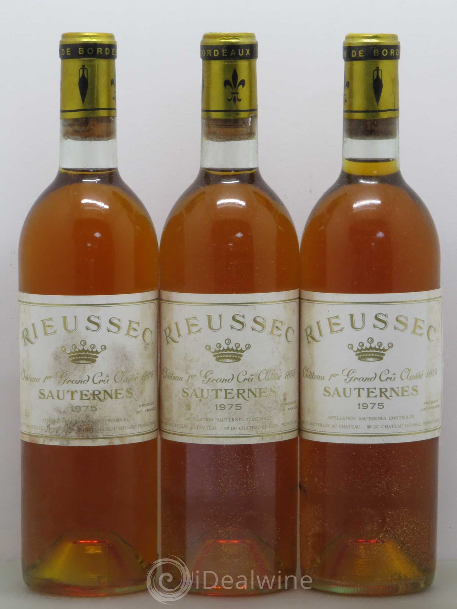 Château Rieussec 1er Grand Cru Classé 1975 - Lotto di 12 bottiglie - 3