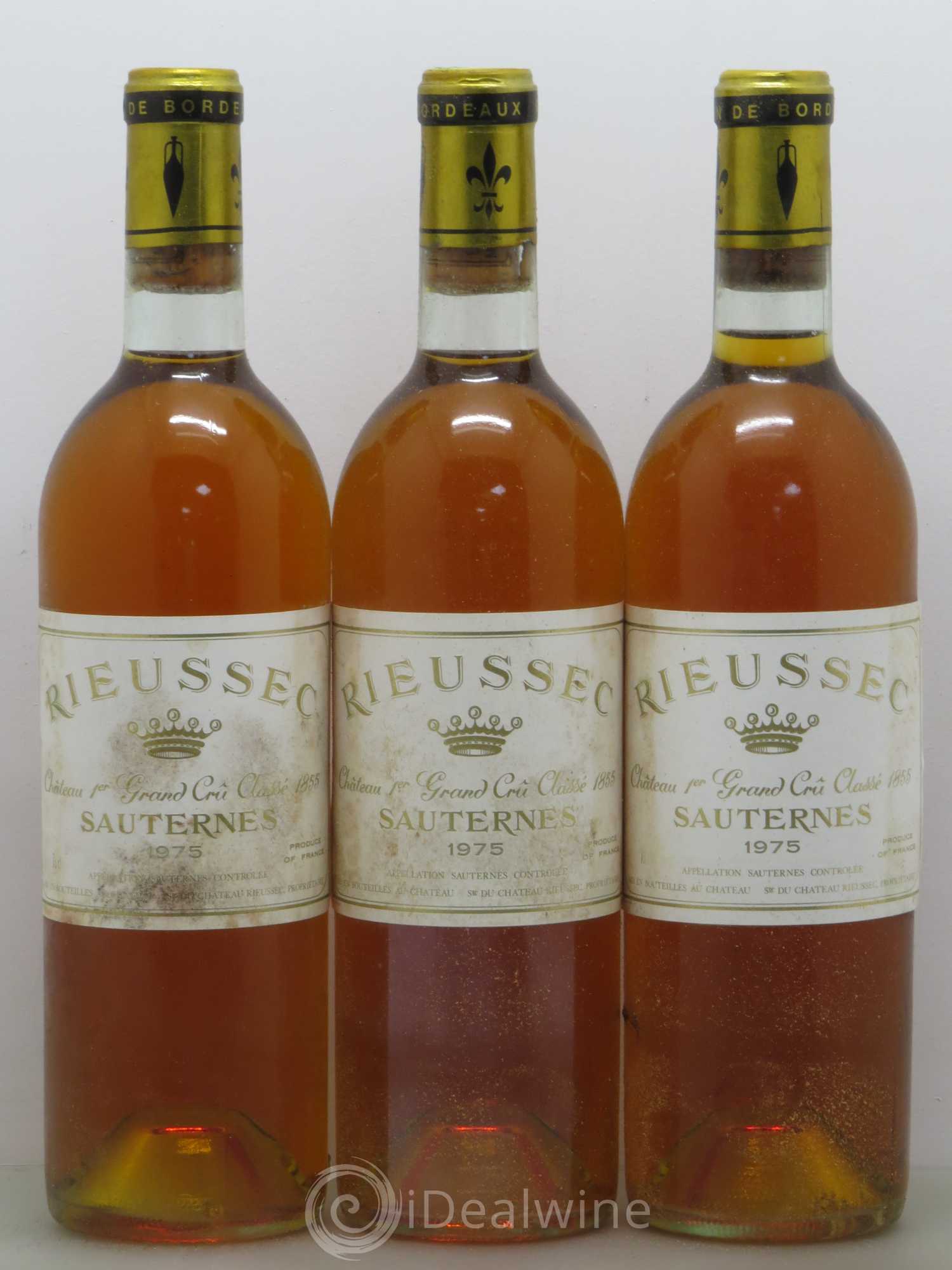 Château Rieussec 1er Grand Cru Classé 1975 - Lotto di 12 bottiglie - 4