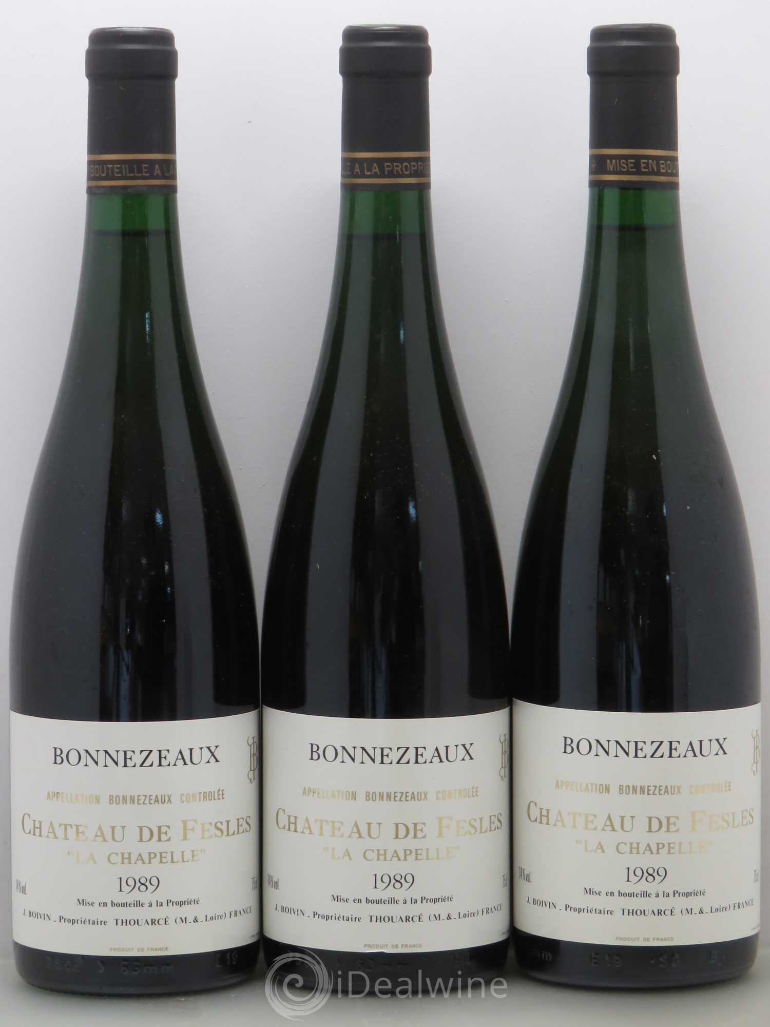 Bonnezeaux La Chapelle Château de Fesles 1989 - Lotto di 6 bottiglie - 1