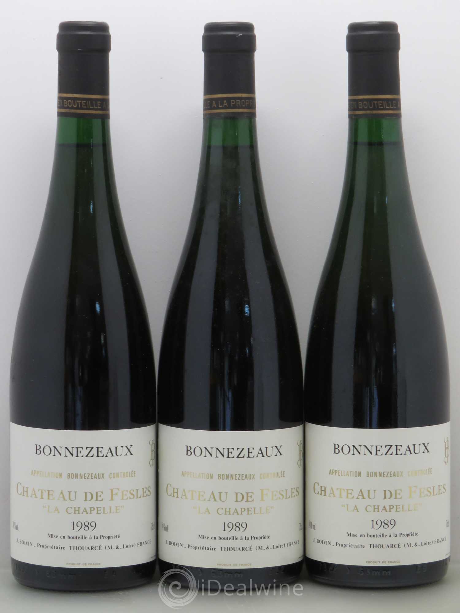 Bonnezeaux La Chapelle Château de Fesles 1989 - Lotto di 6 bottiglie - 2