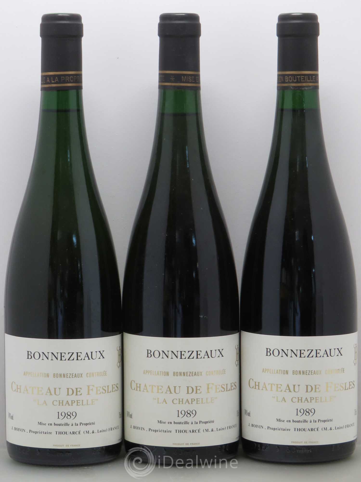 Bonnezeaux La Chapelle Château de Fesles 1989 - Lotto di 6 bottiglie - 1