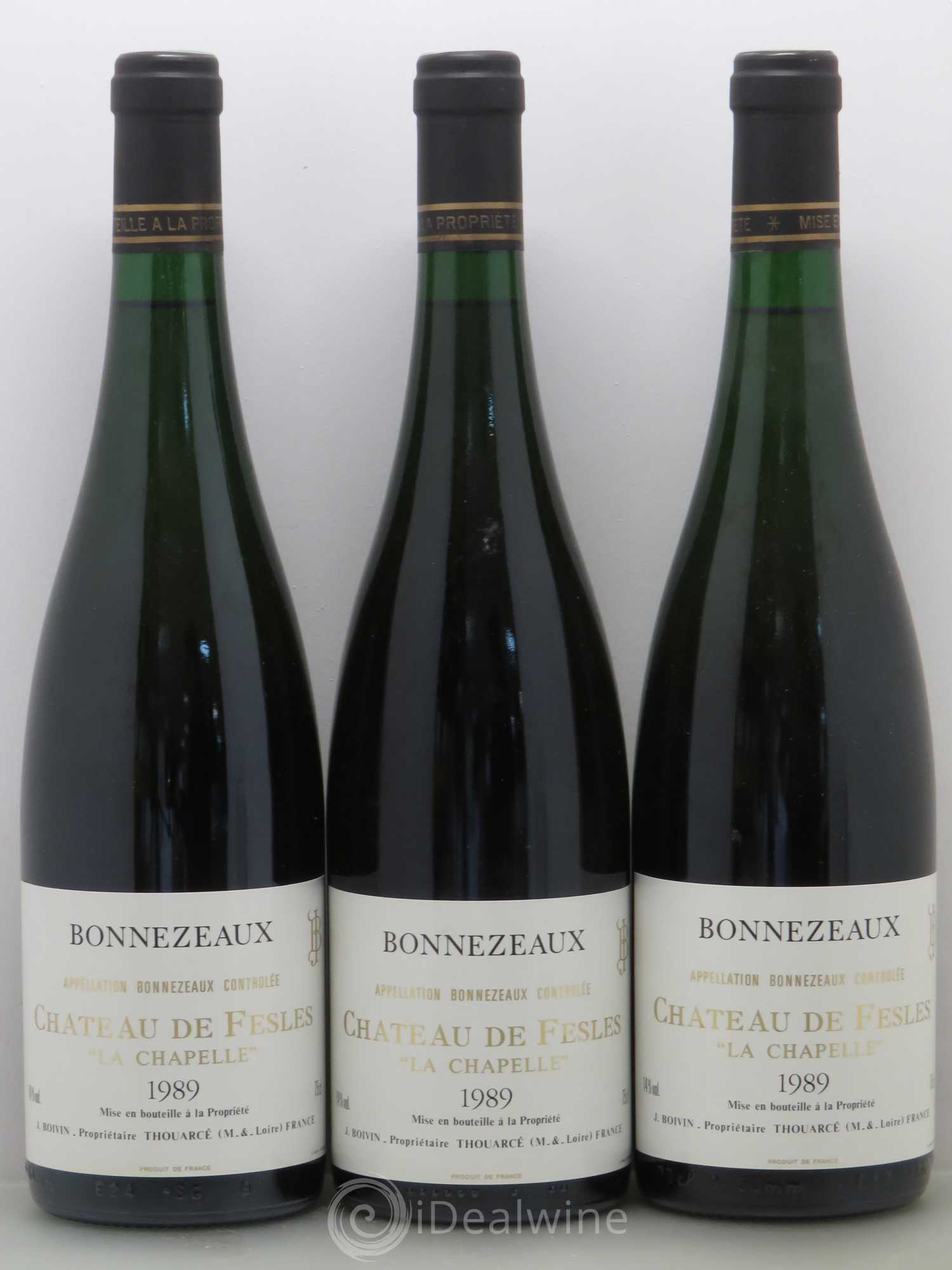 Bonnezeaux La Chapelle Château de Fesles 1989 - Lotto di 6 bottiglie - 1