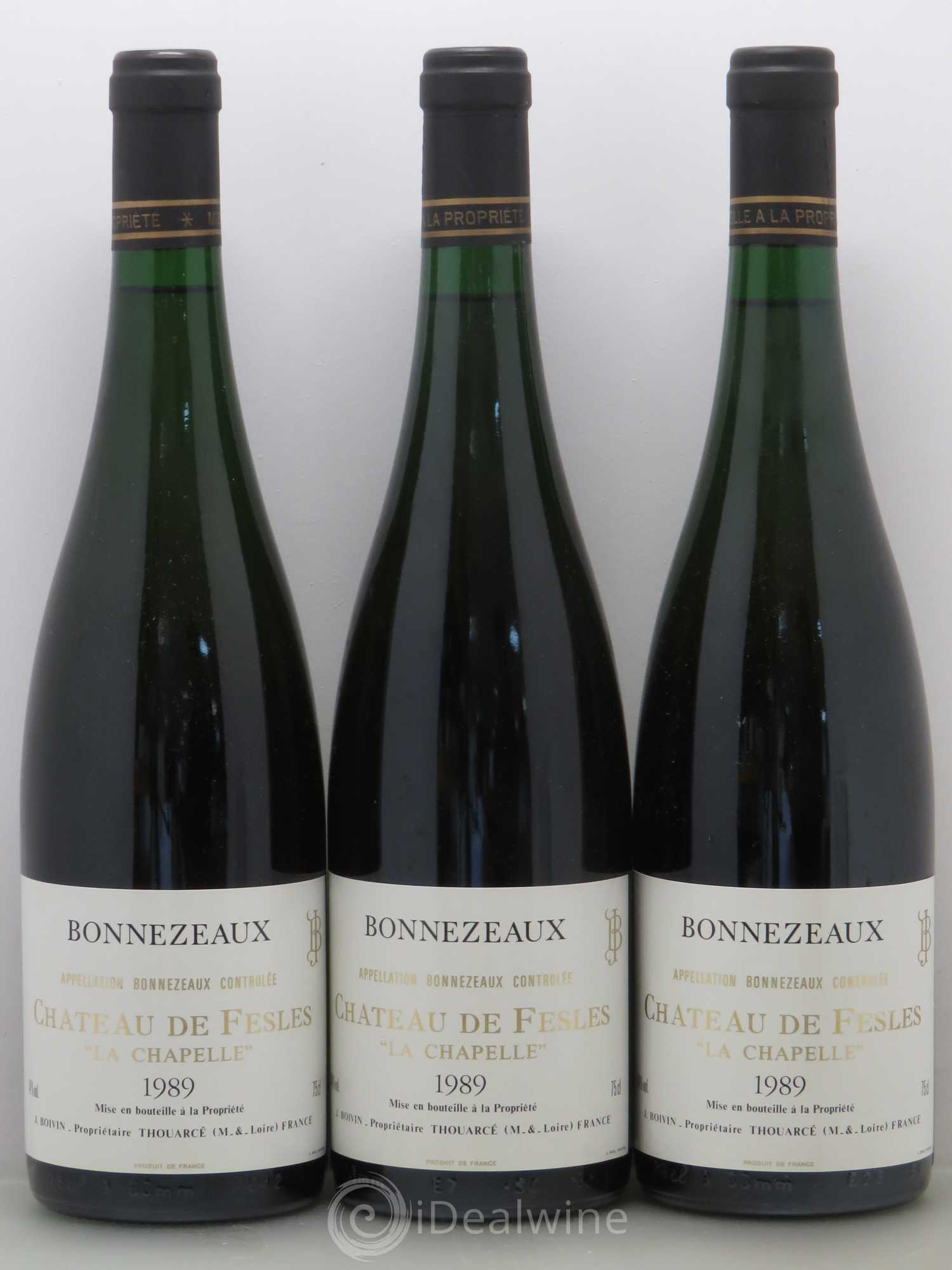 Bonnezeaux La Chapelle Château de Fesles 1989 - Lotto di 6 bottiglie - 2