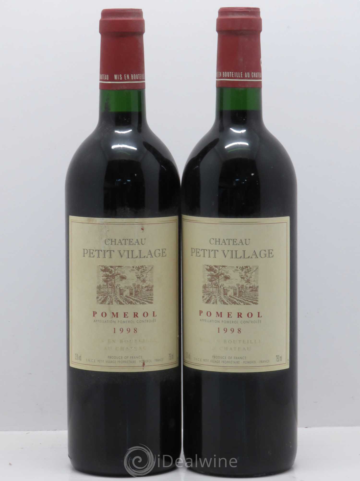 Château Petit Village 1998 - Lot de 2 bouteilles - 0