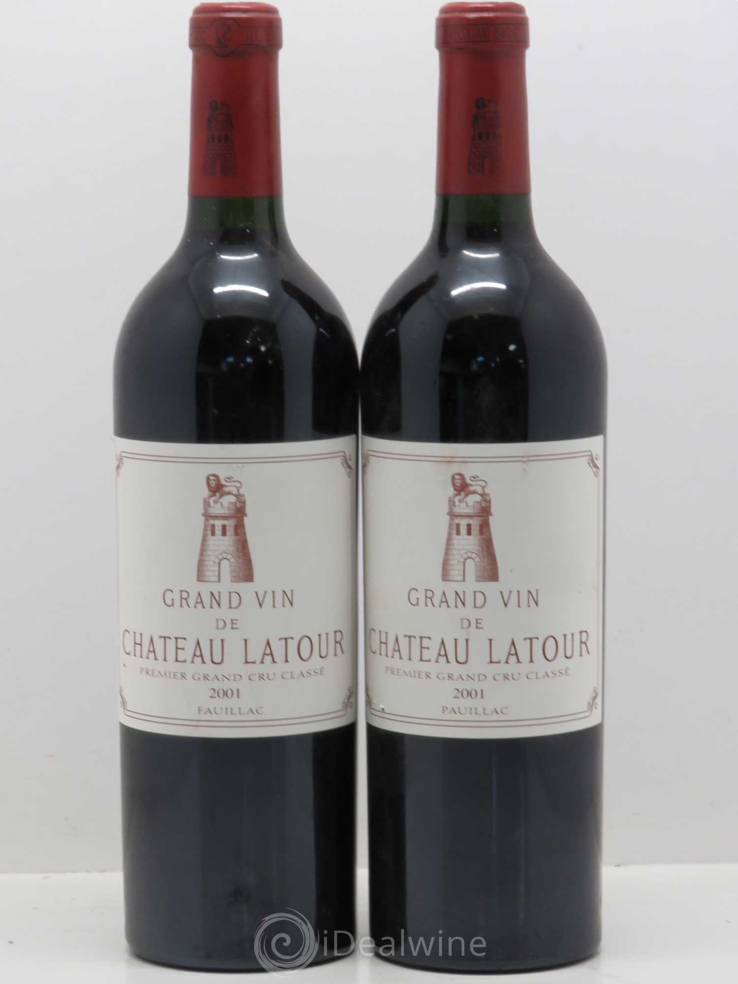 Château Latour 1er Grand Cru Classé 2001 - Lot de 2 bouteilles - 0