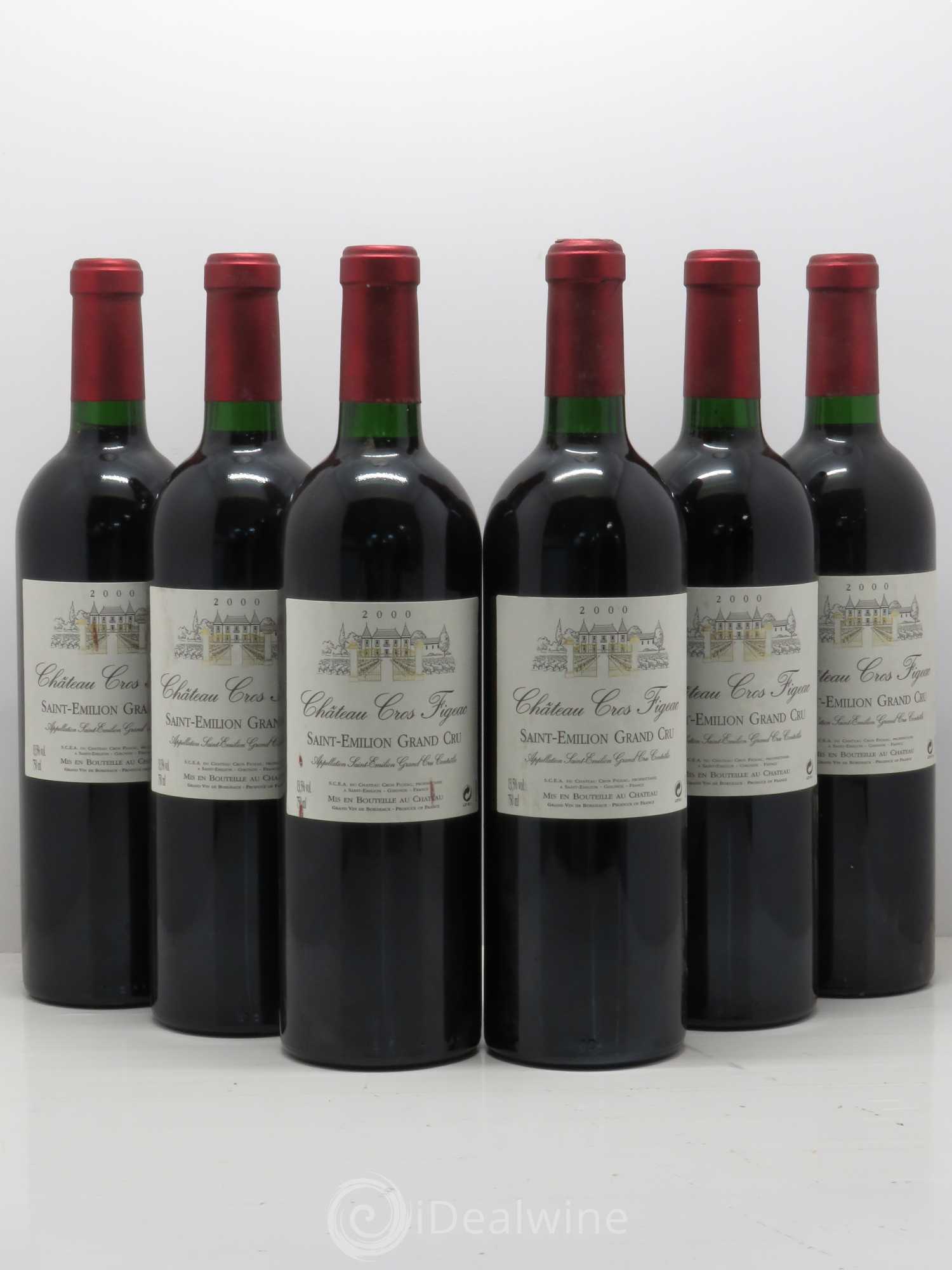 Saint-Émilion Cros Figeac 2000 - Posten von 6 Flaschen - 0