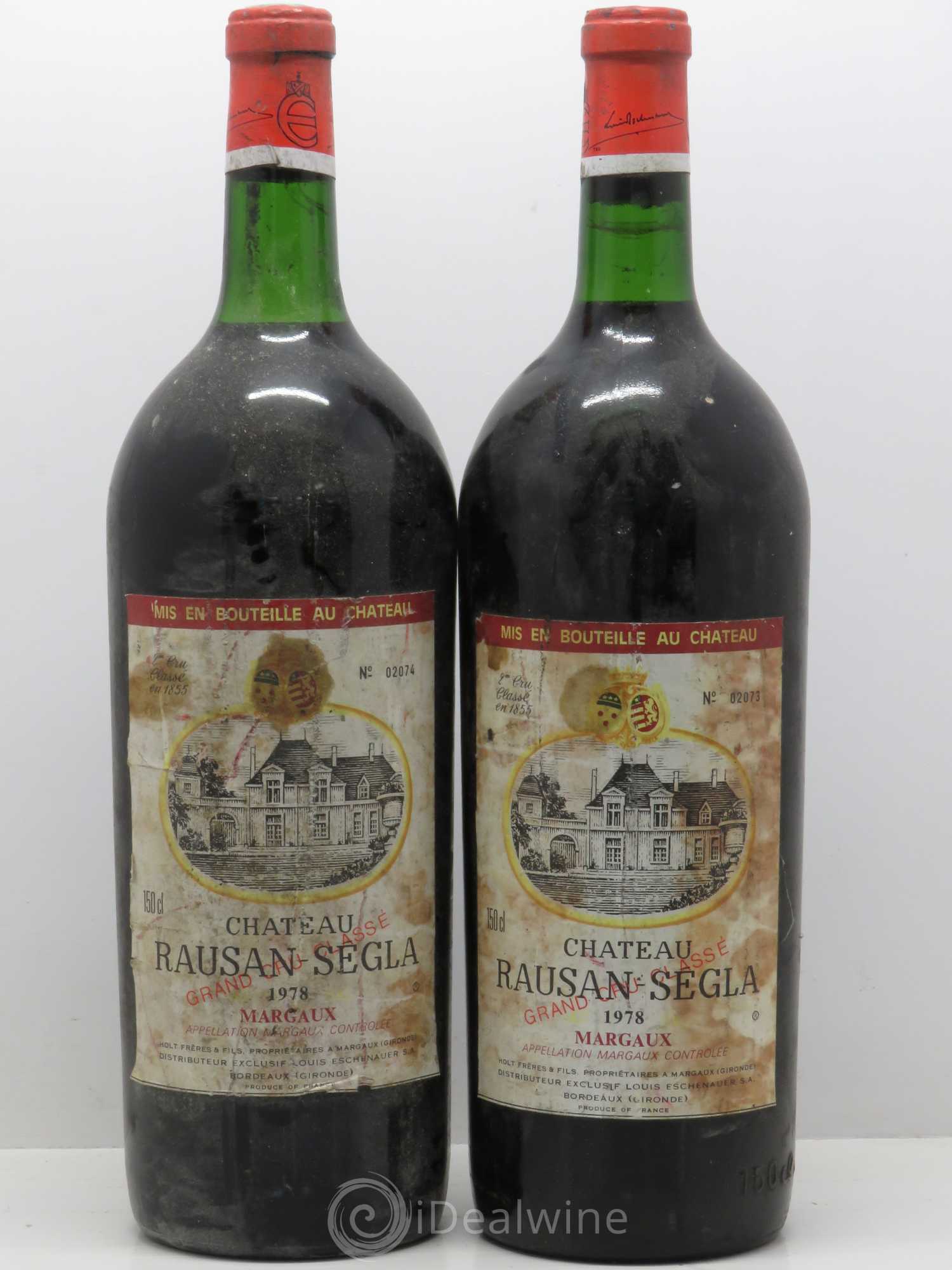 Château Rauzan Ségla Grand Cru Classé 1978 - Lot de 2 magnums - 0