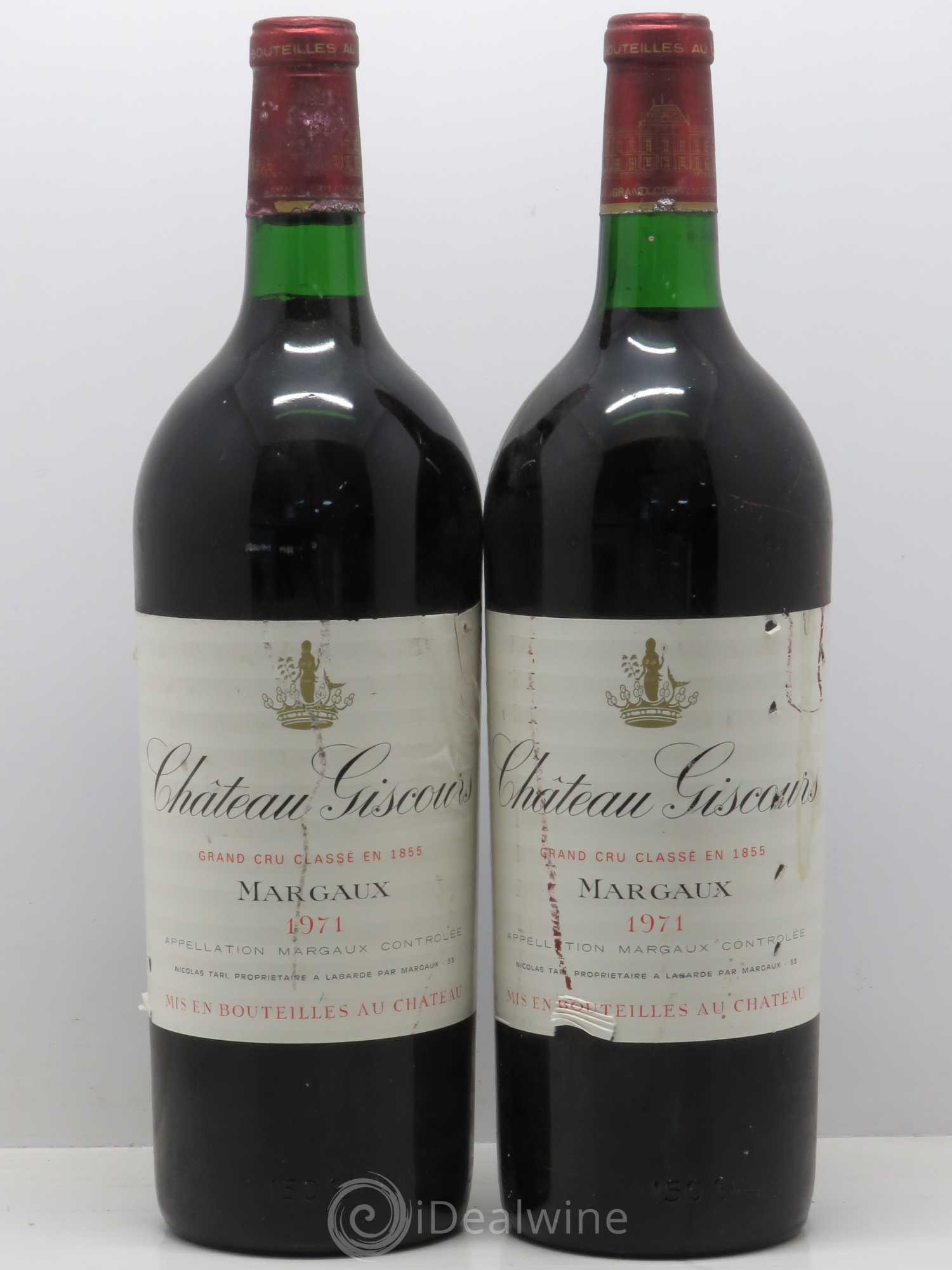 Château Giscours 3ème Grand Cru Classé 1971 - Lot de 2 magnums - 0