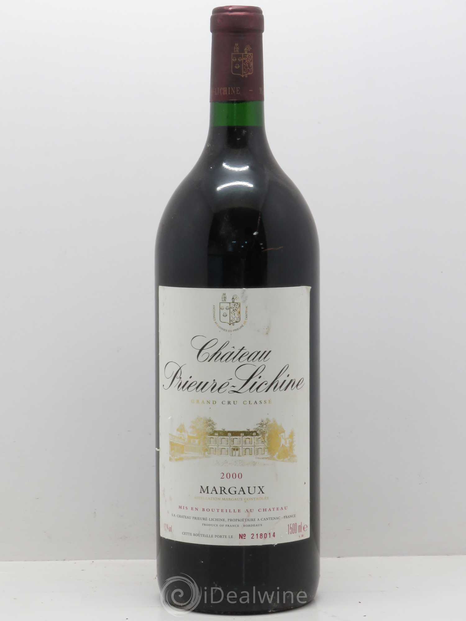 Château Prieuré Lichine 4ème Grand Cru Classé 2000 - Lot de 1 magnum - 0