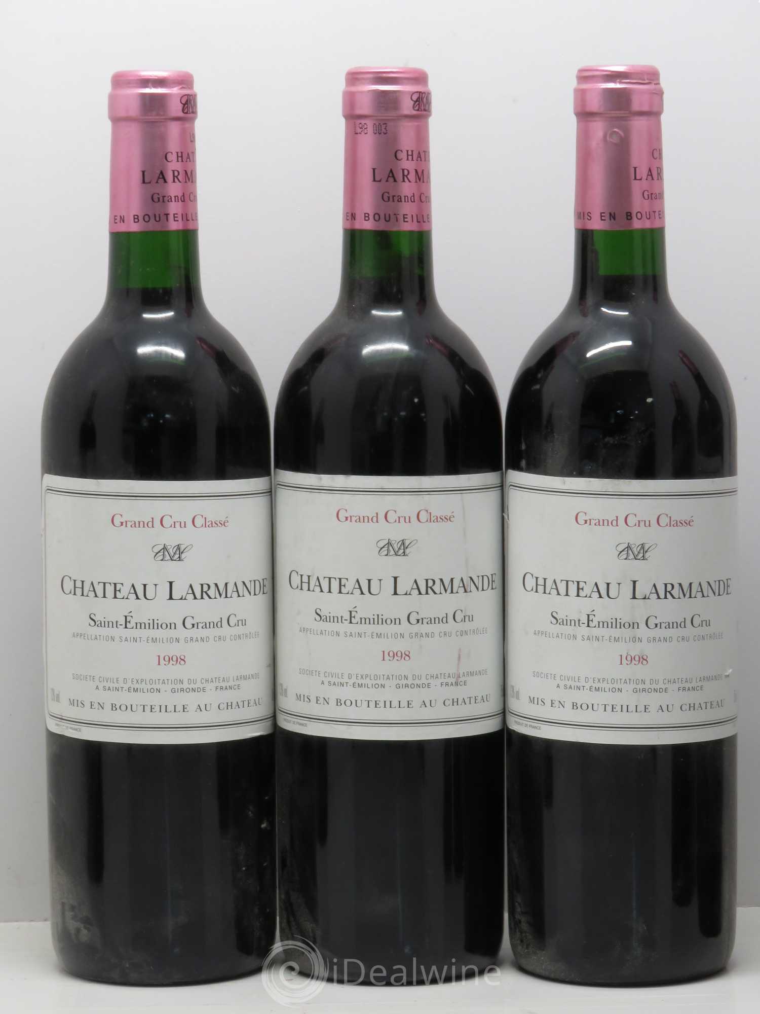 Château Larmande Grand Cru Classé 1998 - Lot de 6 bouteilles - 1