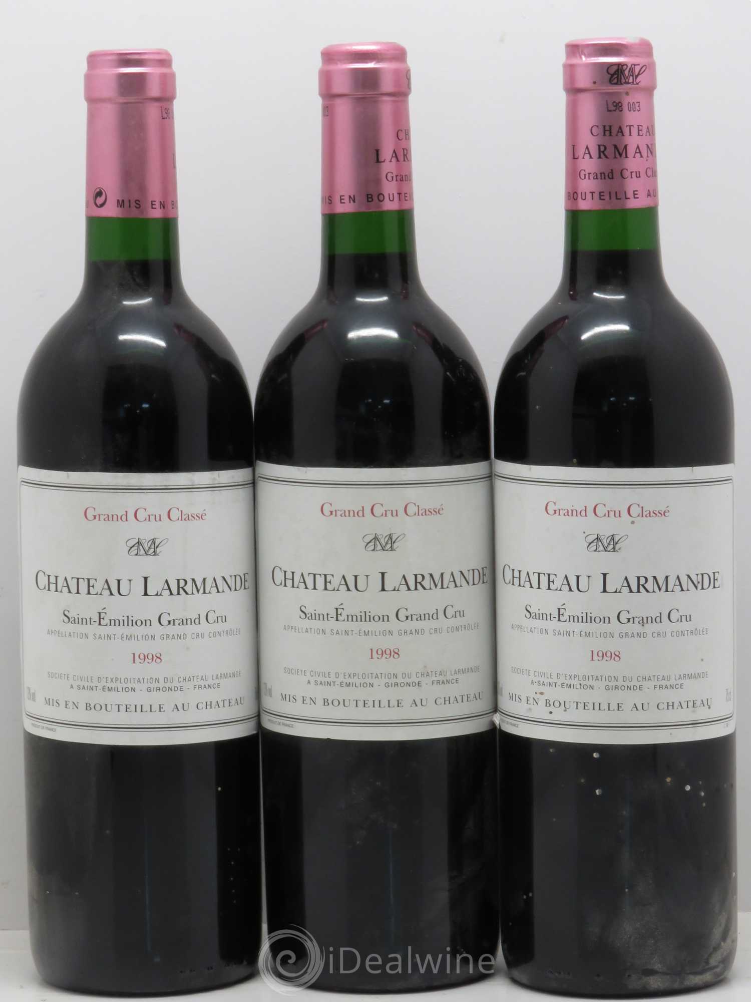 Château Larmande Grand Cru Classé 1998 - Lot de 6 bouteilles - 2
