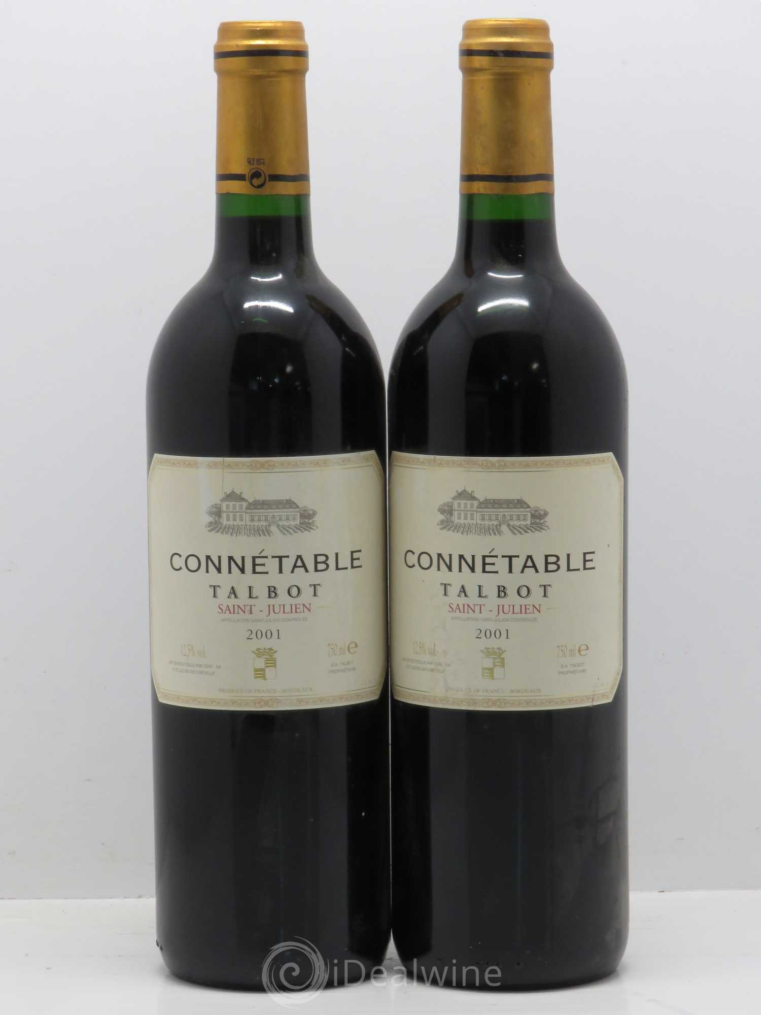 Connétable de Talbot Second Vin 2001 - Posten von 2 Flaschen - 0